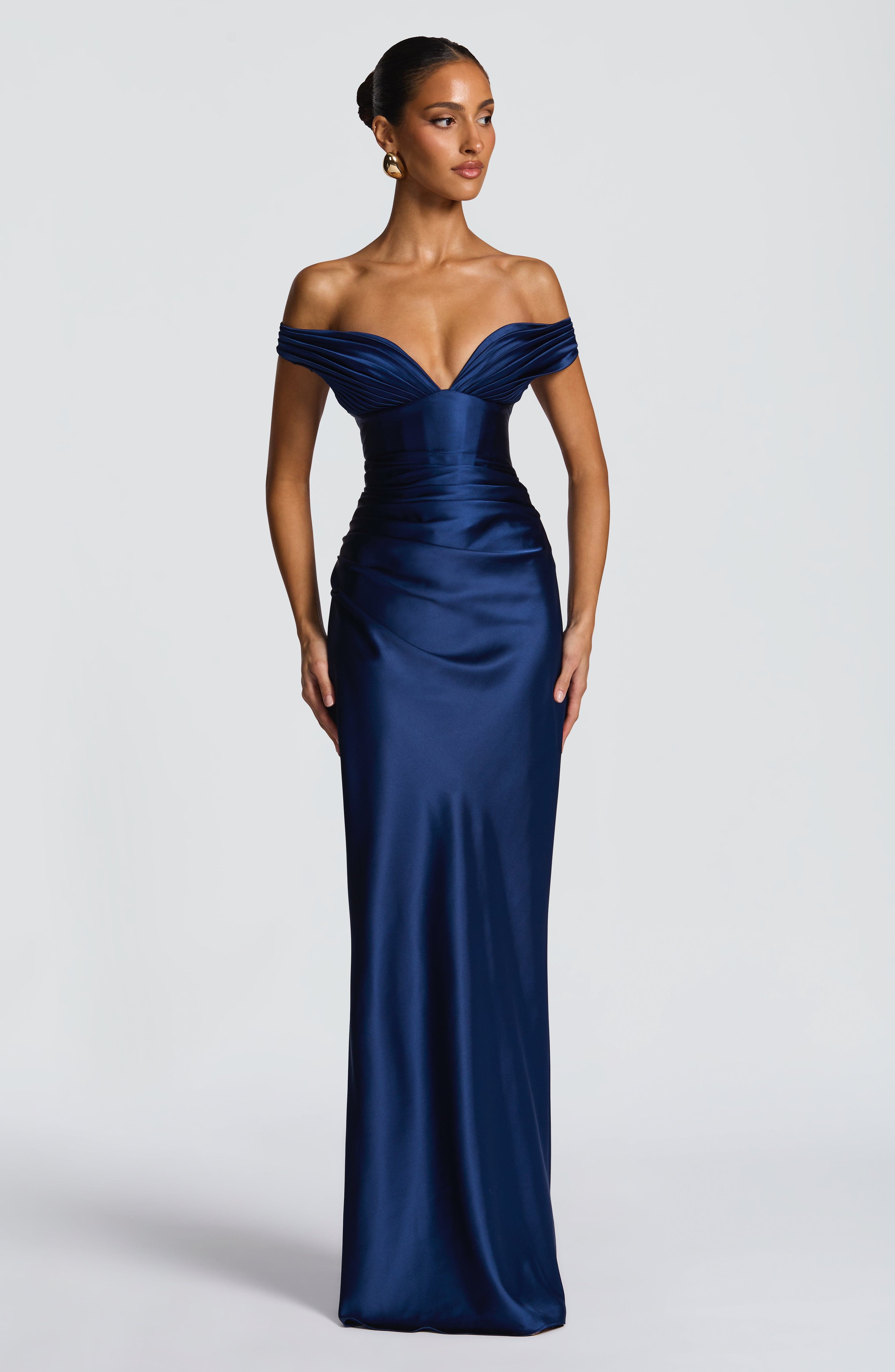 Flourenne Aurelie Maxi Dress in Navy