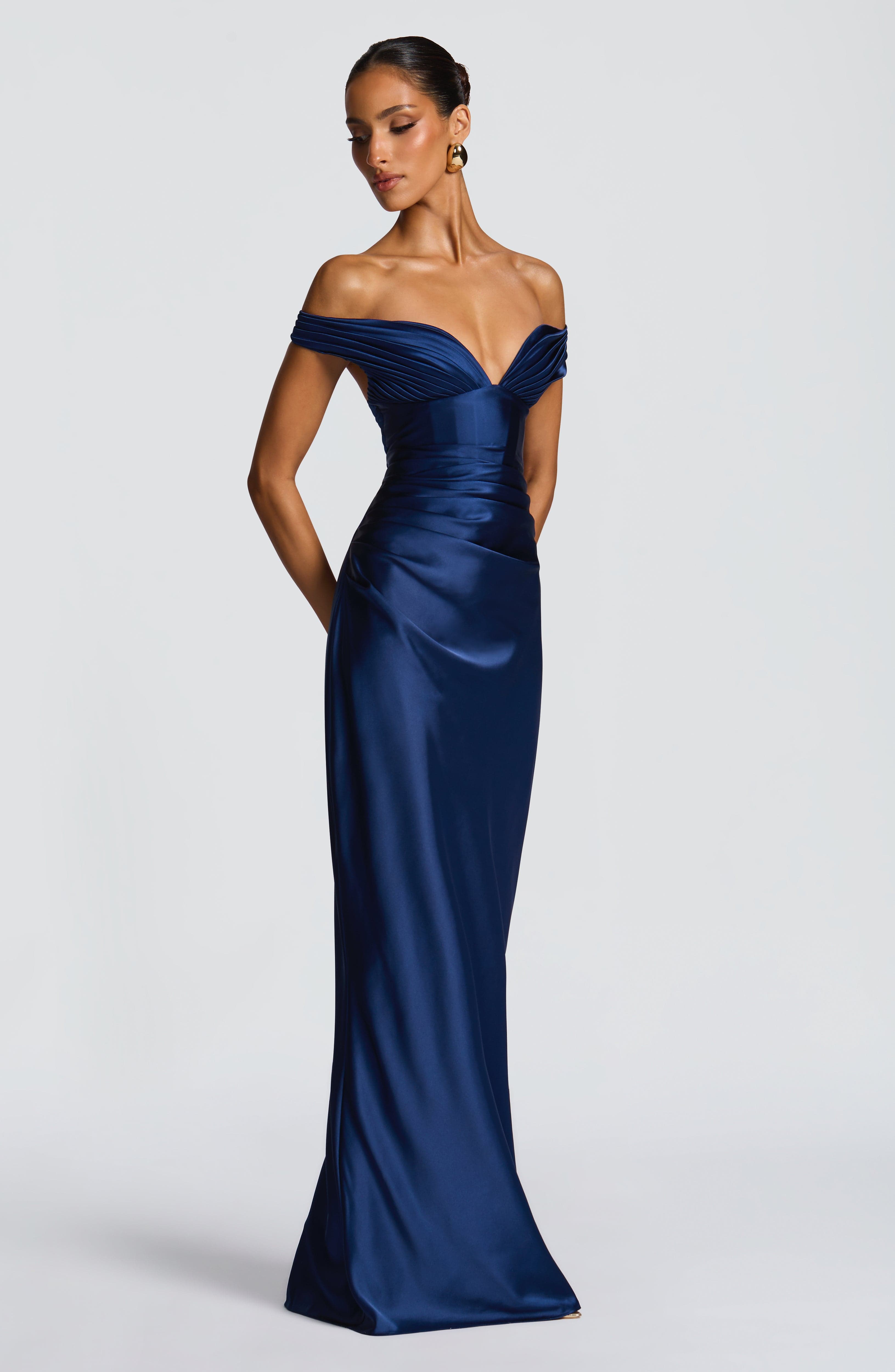 Flourenne Aurelie Maxi Dress in Navy