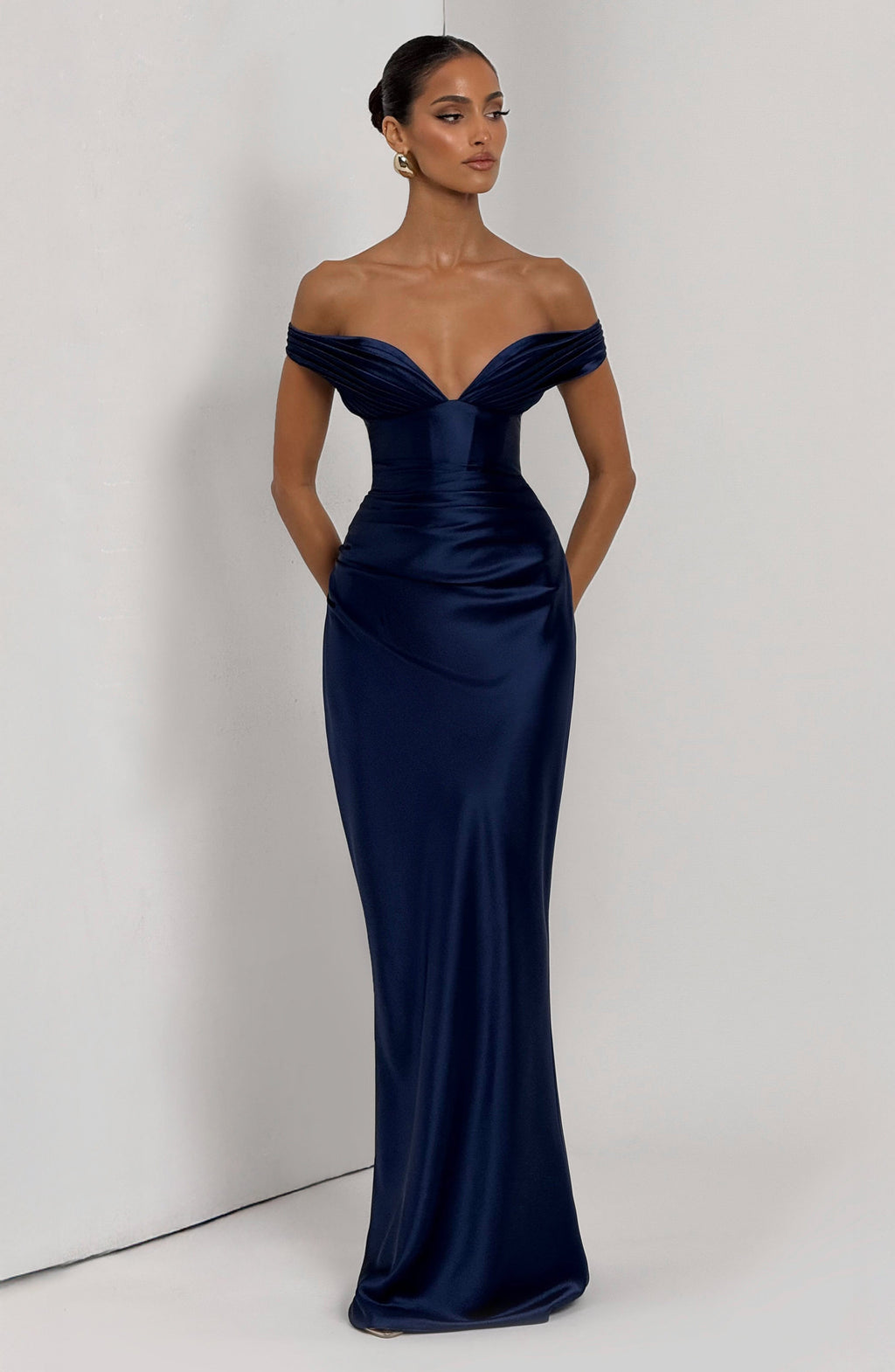 Flourenne Aurelie Maxi Dress in Navy