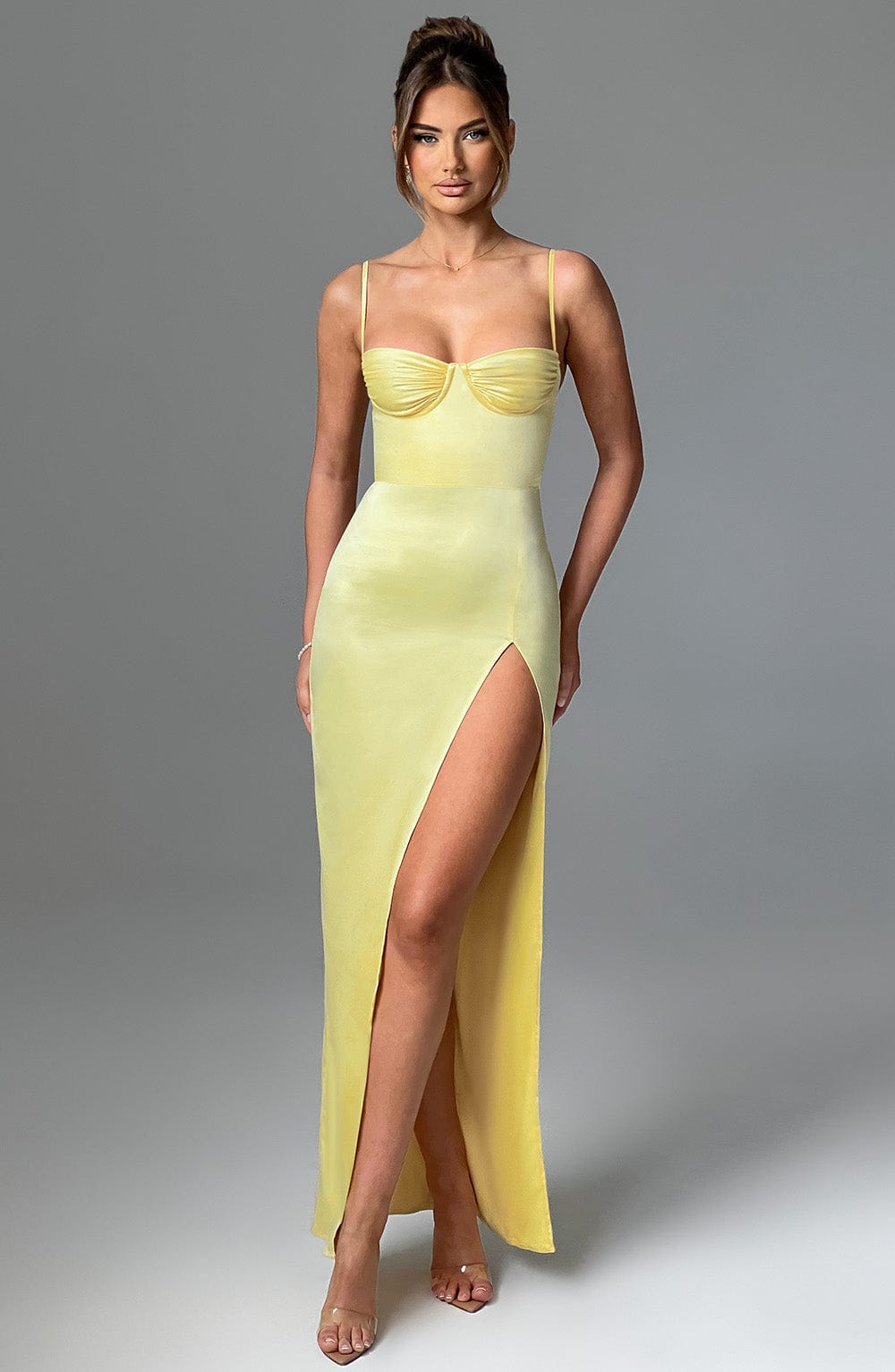 Flourenne Aurora Maxi Dress in Lemon