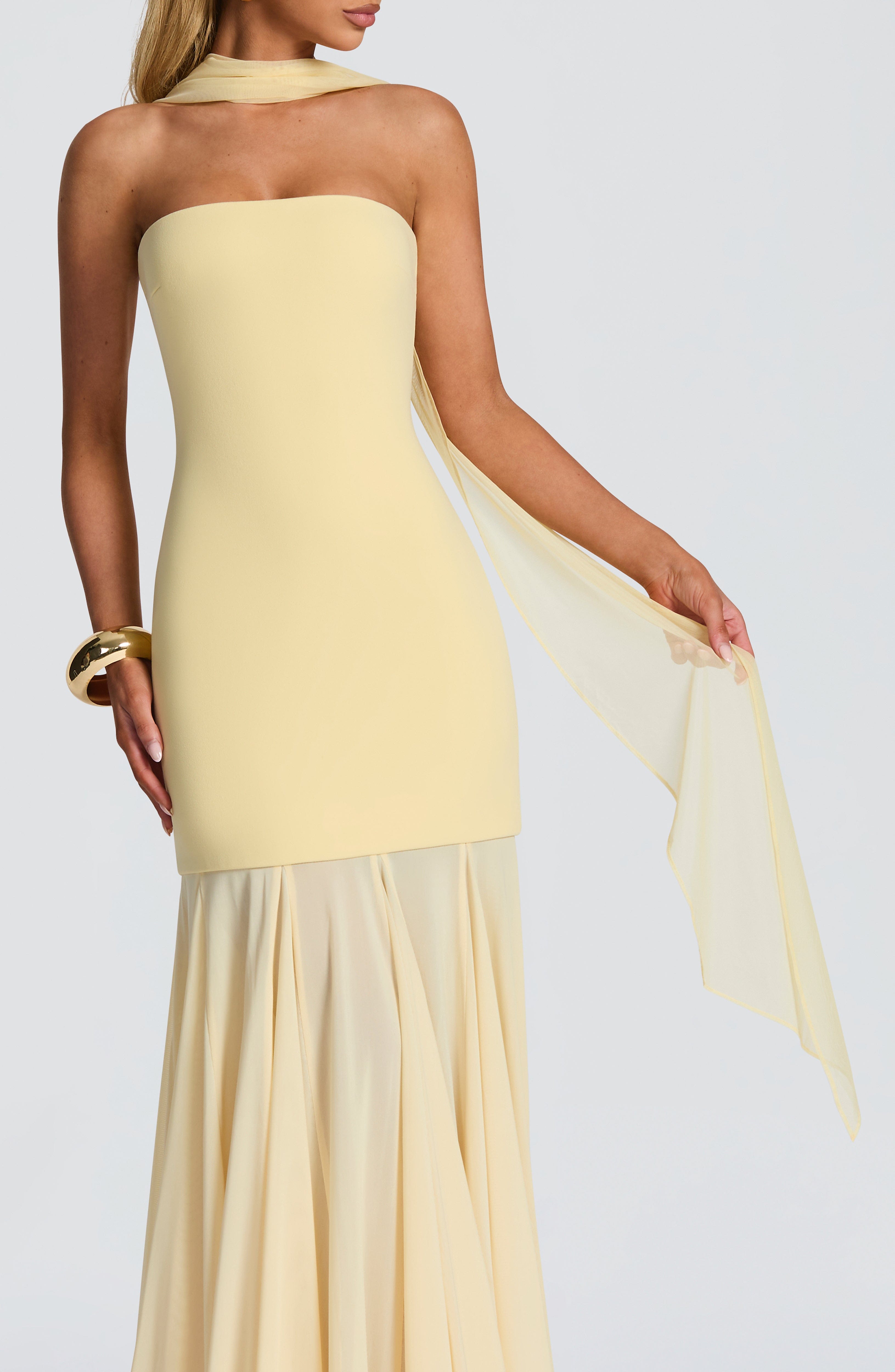 Flourenne Aylah Scarf in Lemon