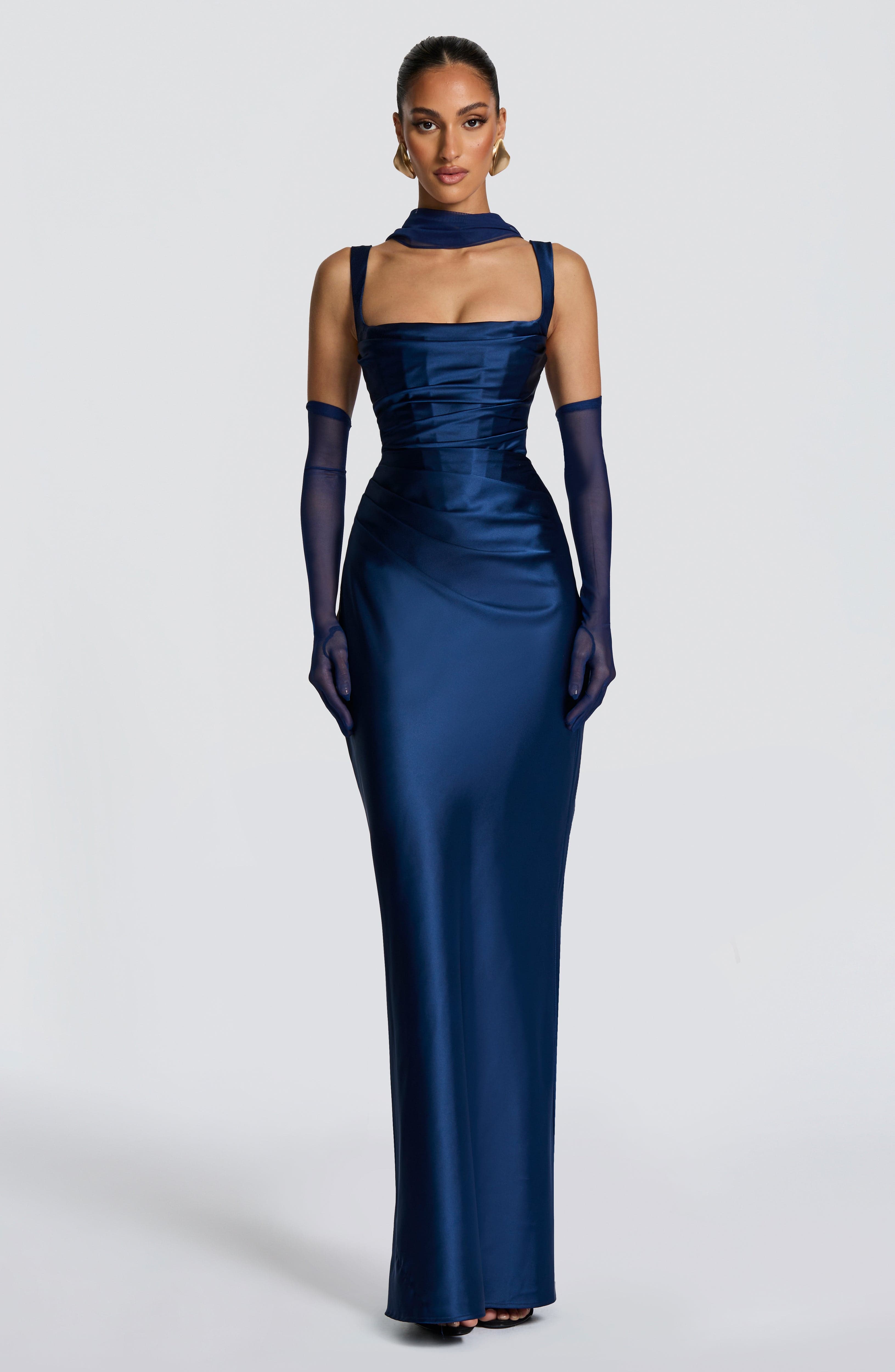 Flourenne Aylah Scarf in Navy