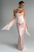 Flourenne Aylah Scarf in Soft Peach