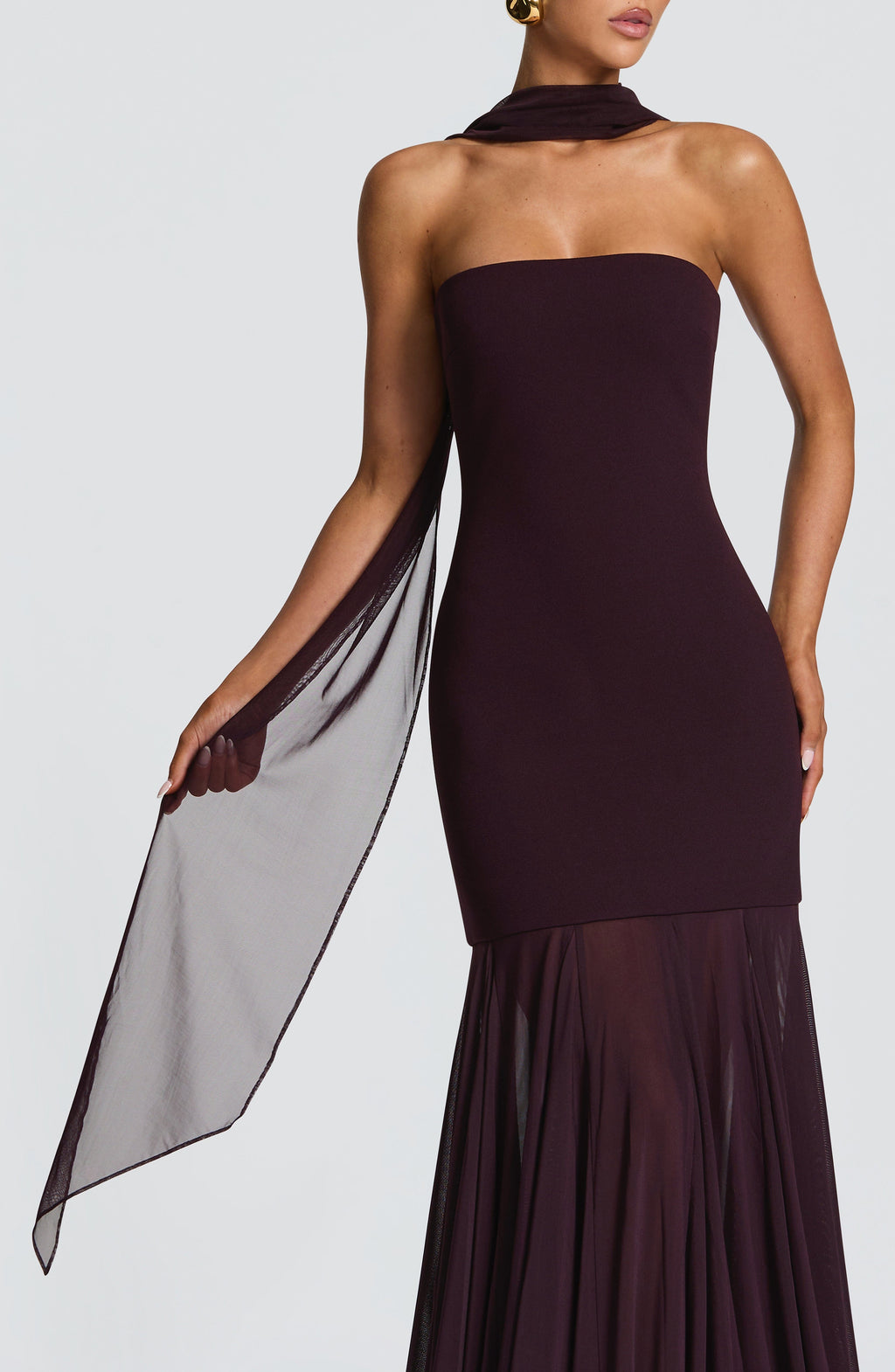 Flourenne Aylah Scarf in Plum