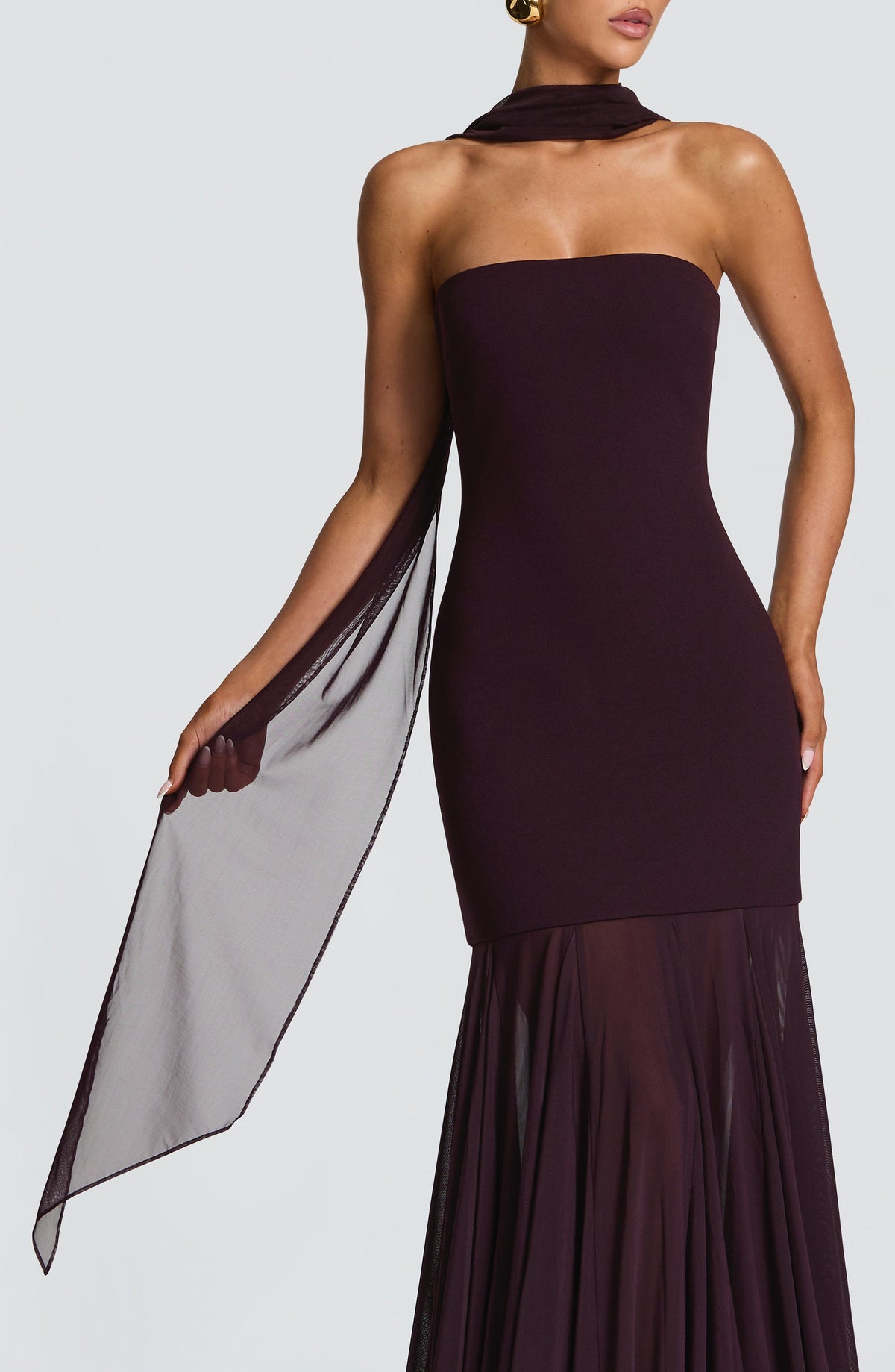 Flourenne Aylah Scarf in Plum