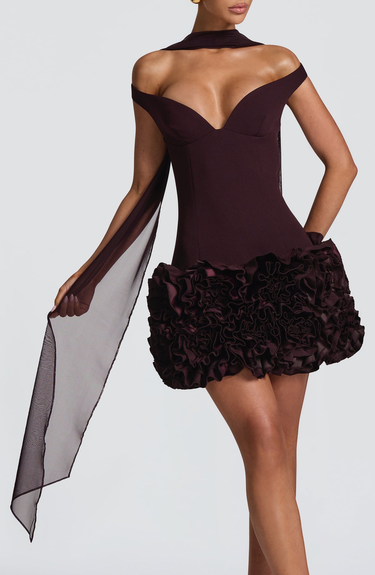 Flourenne Aylah Scarf in Plum