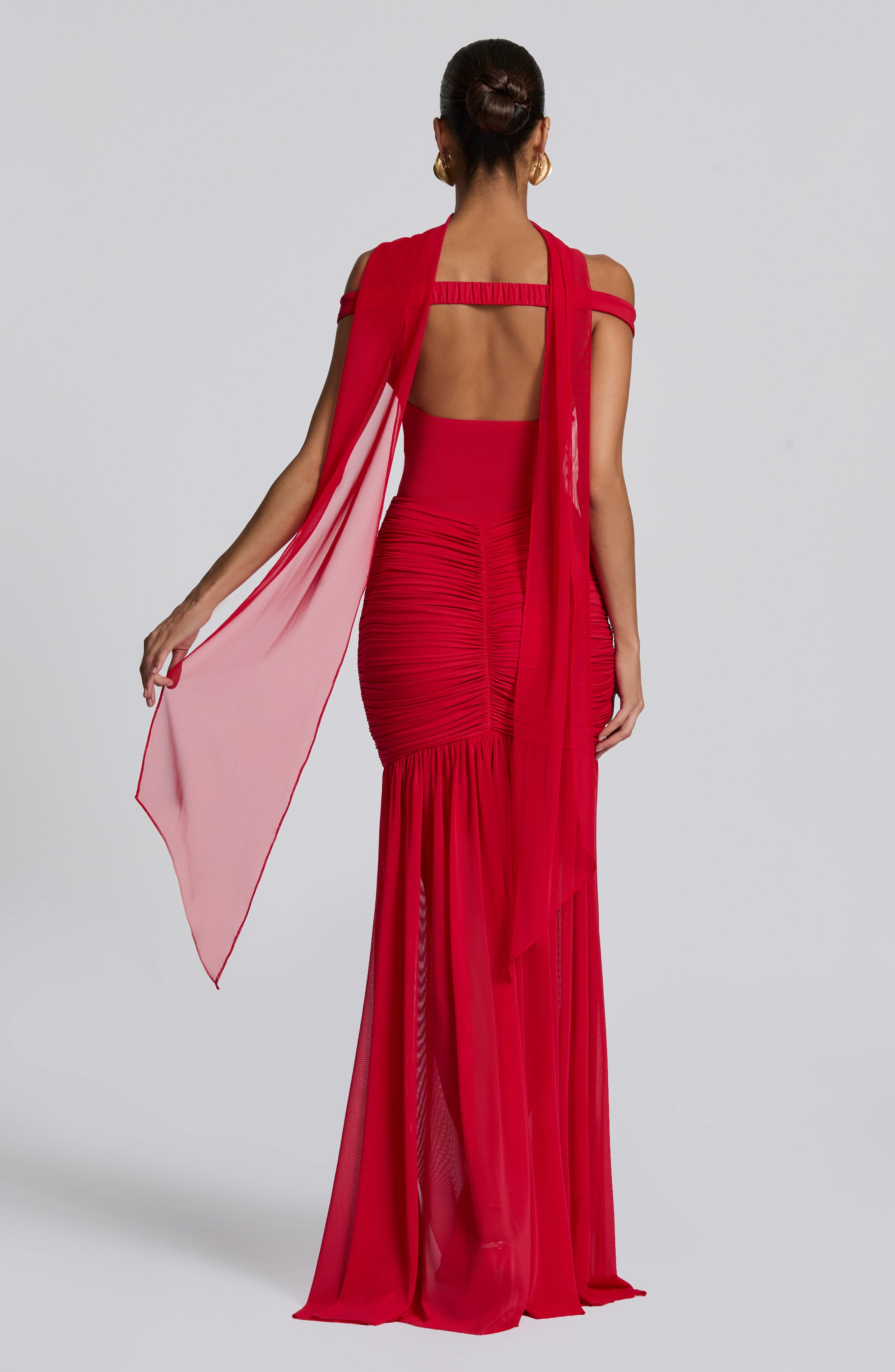 Flourenne Aylah Scarf in Red