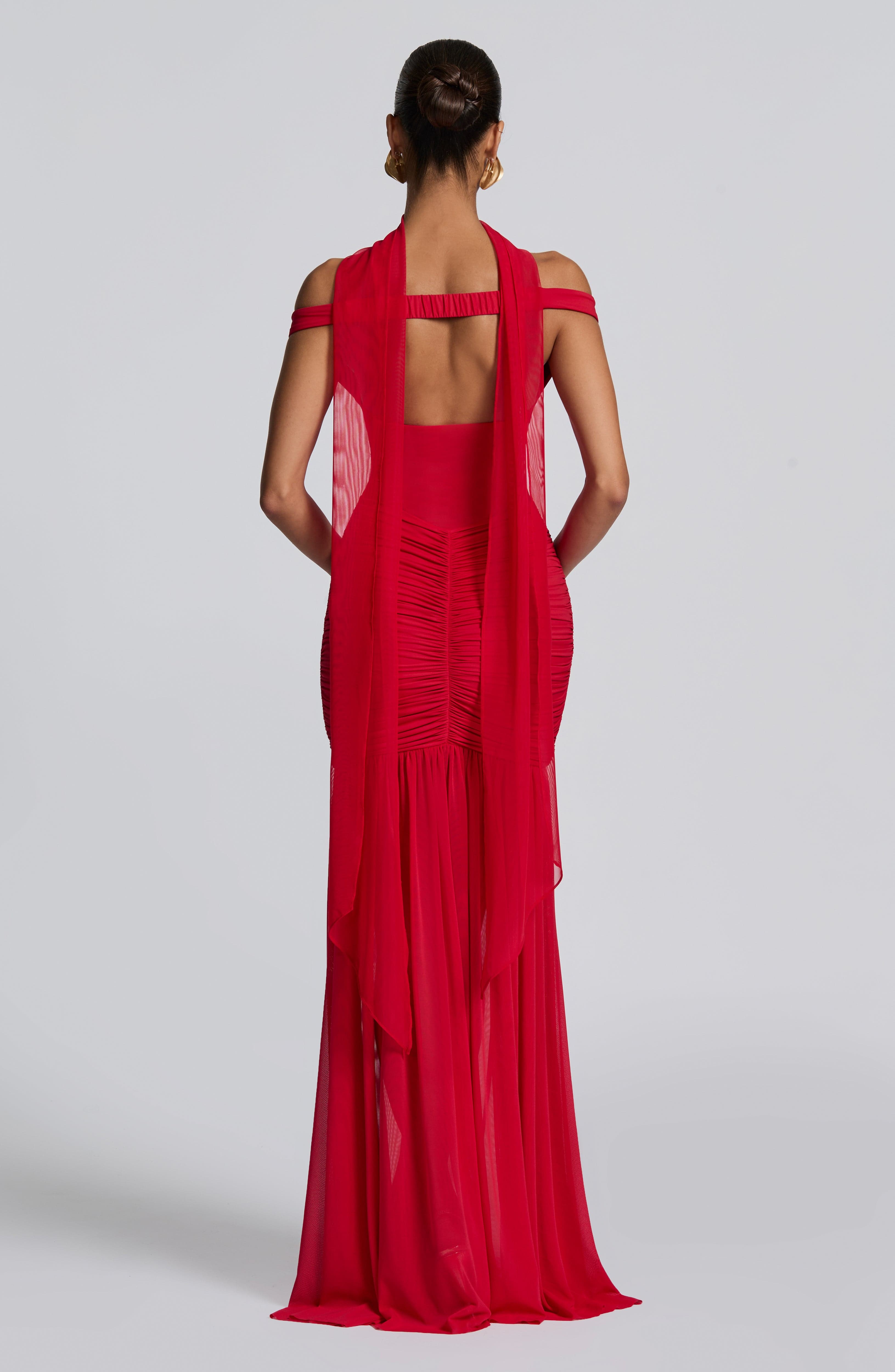 Flourenne Aylah Scarf in Red