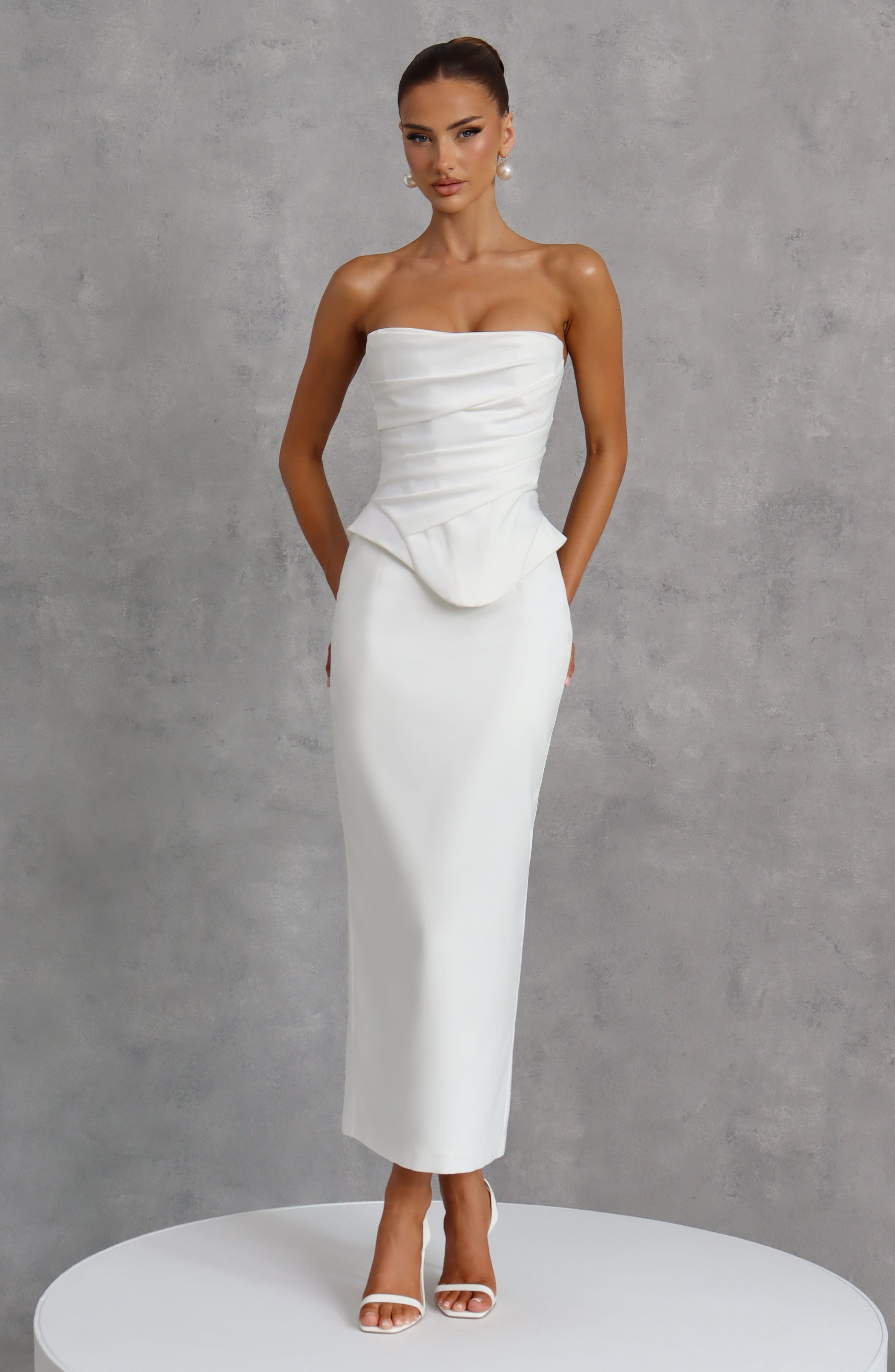 Flourenne Azolla Corset in Ivory