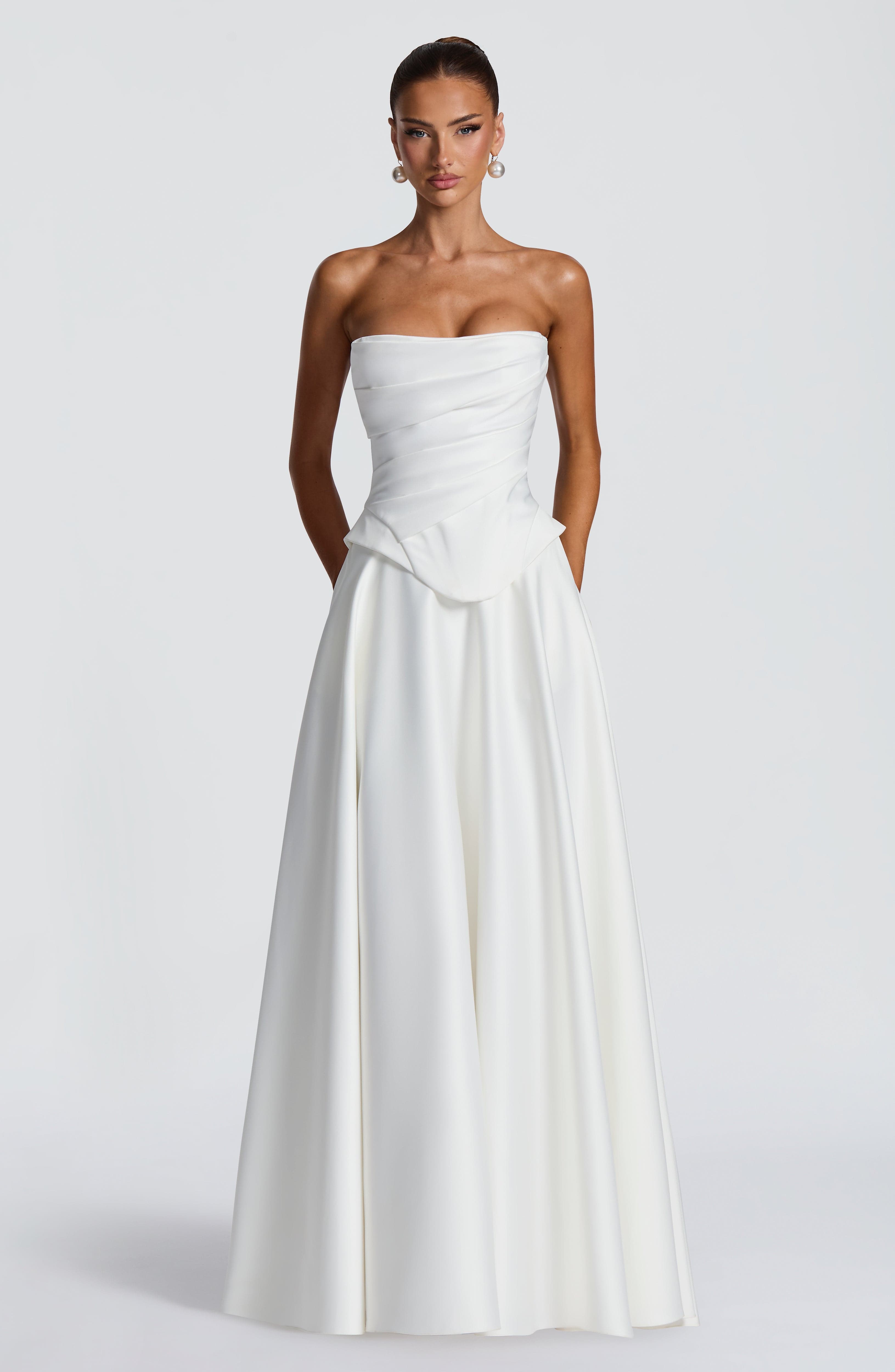 Flourenne Azolla Corset in Ivory