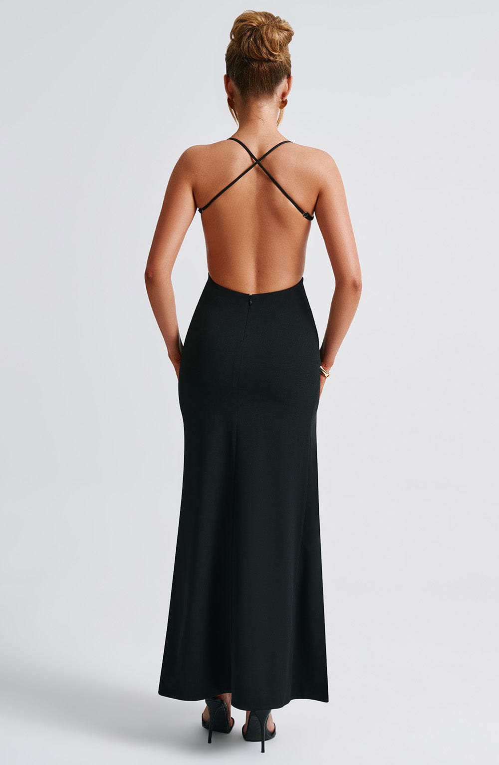 Flourenne Beatrix Maxi Dress in Black