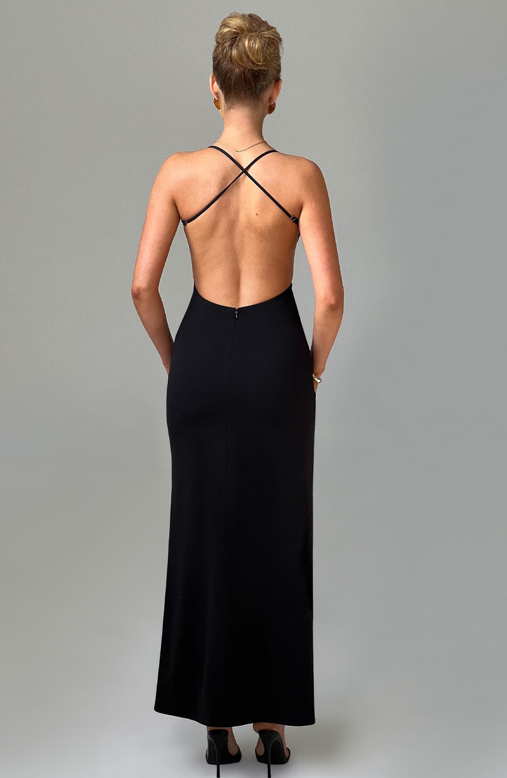 Flourenne Beatrix Maxi Dress in Black