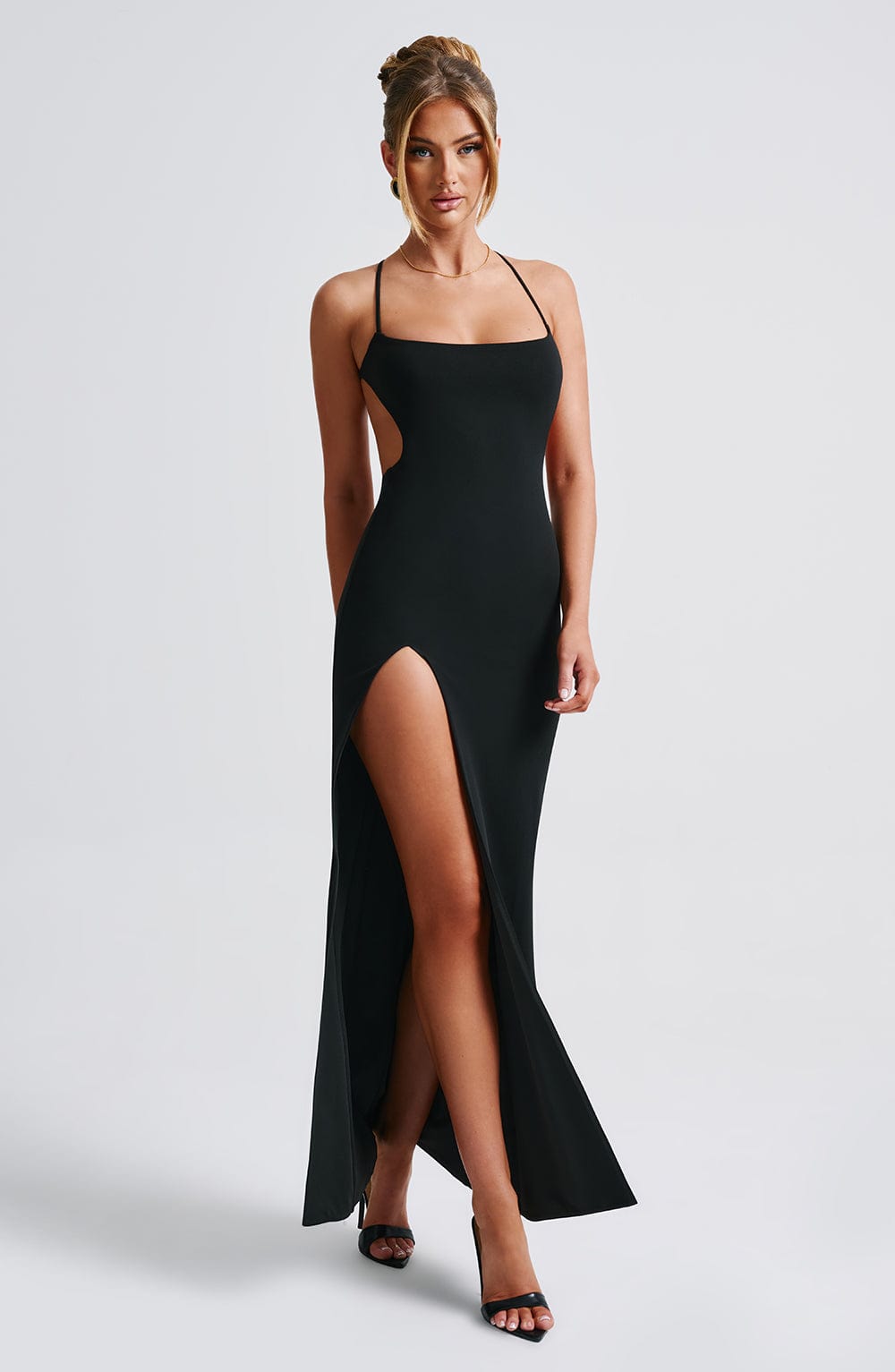 Flourenne Beatrix Maxi Dress in Black