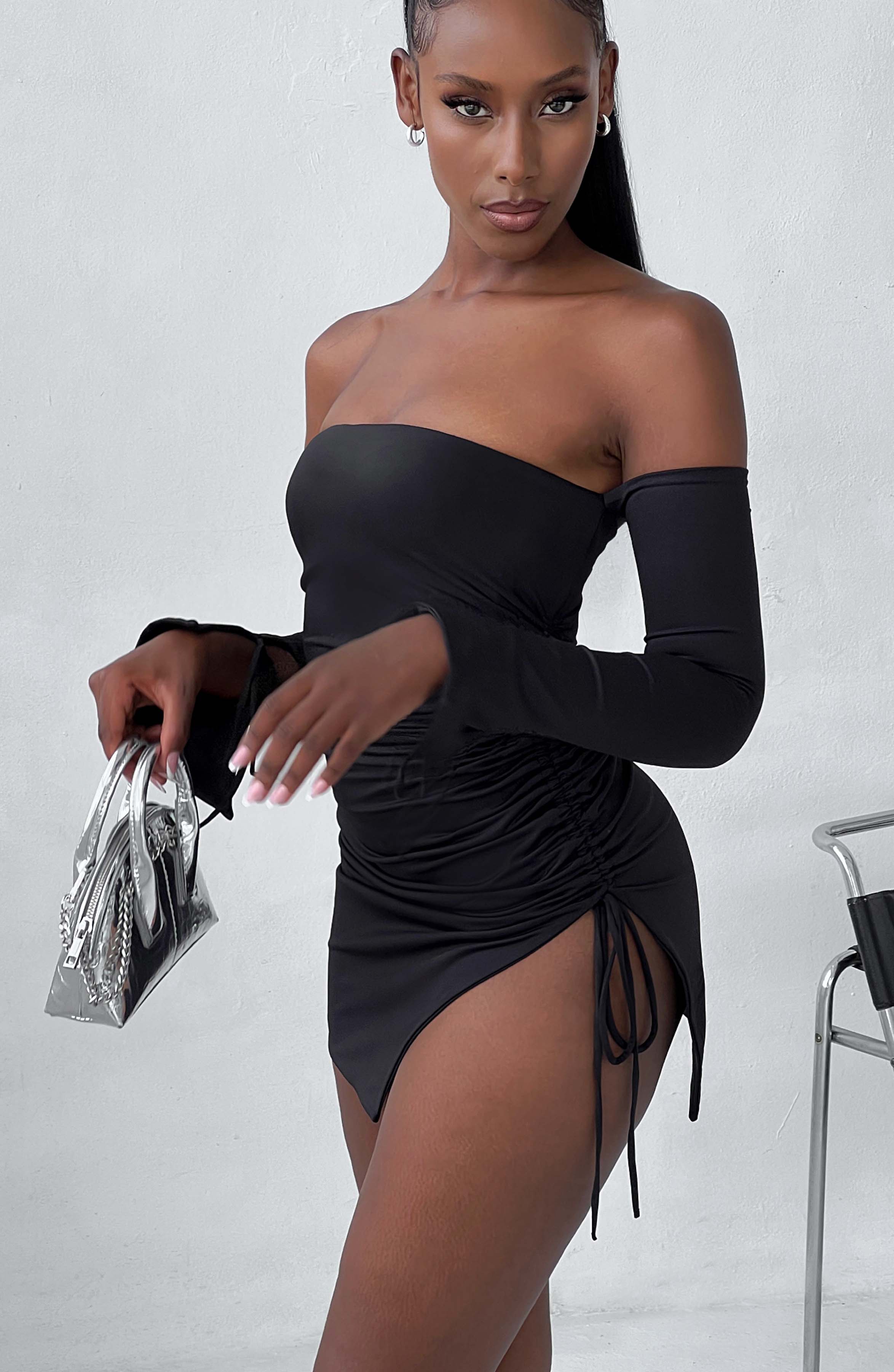 Flourenne Becca Mini Dress in Black