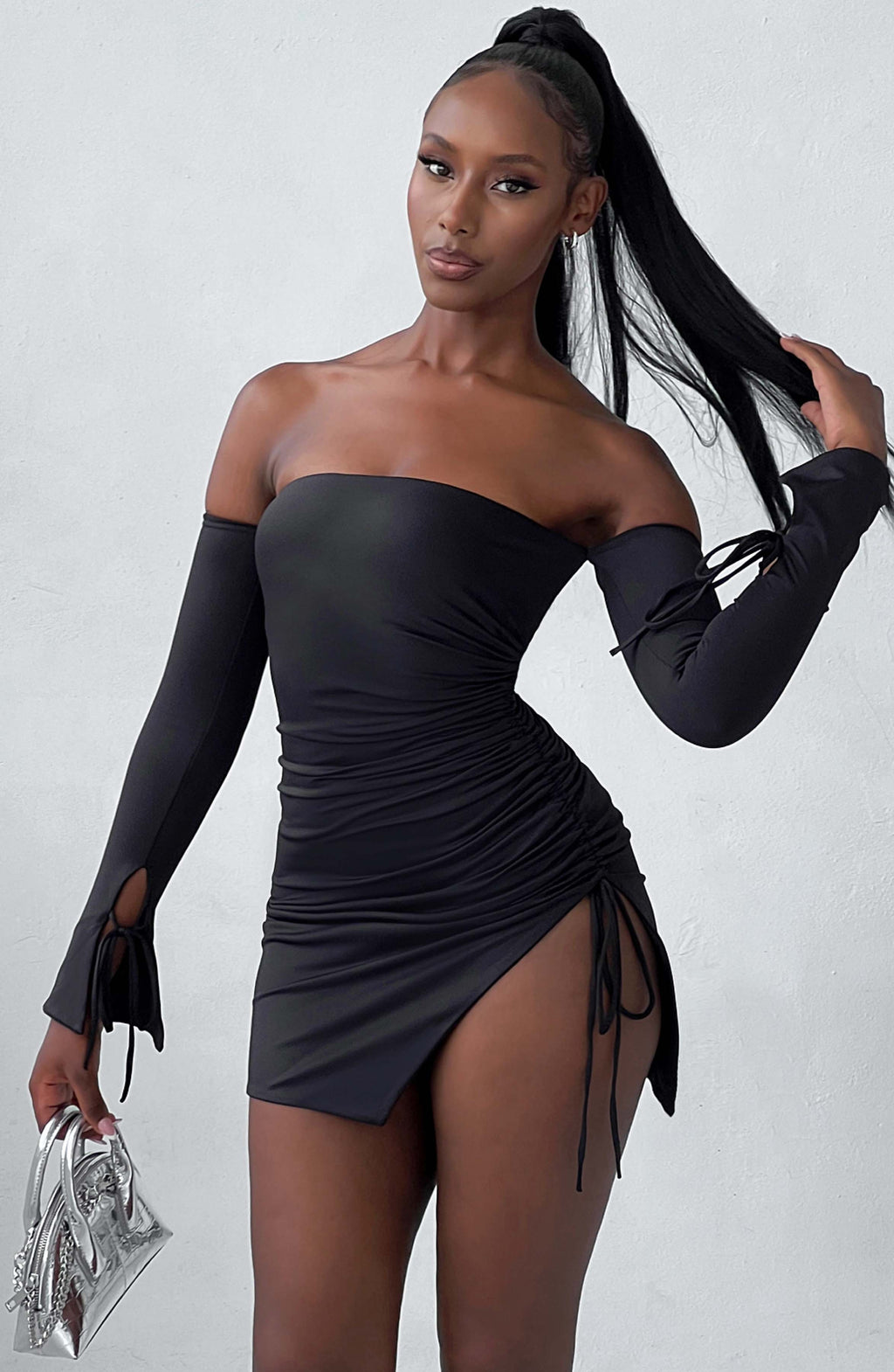 Flourenne Becca Mini Dress in Black