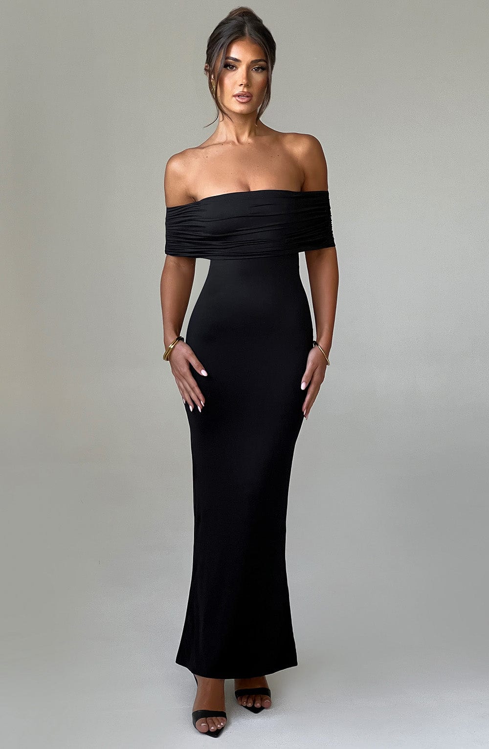 Flourenne Belinda Maxi Dress in Black