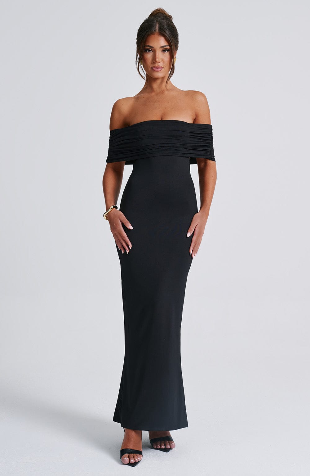 Flourenne Belinda Maxi Dress in Black