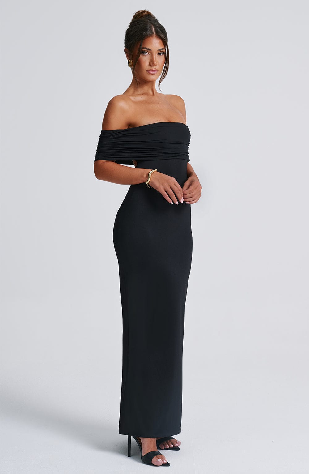 Flourenne Belinda Maxi Dress in Black
