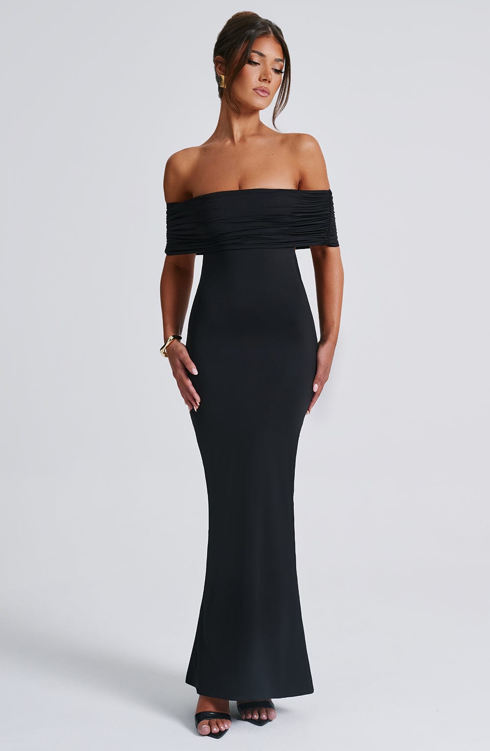 Flourenne Belinda Maxi Dress in Black