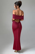 Flourenne Belinda Maxi Dress in Burgundy