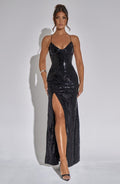 Flourenne Bellini Maxi Dress in Black