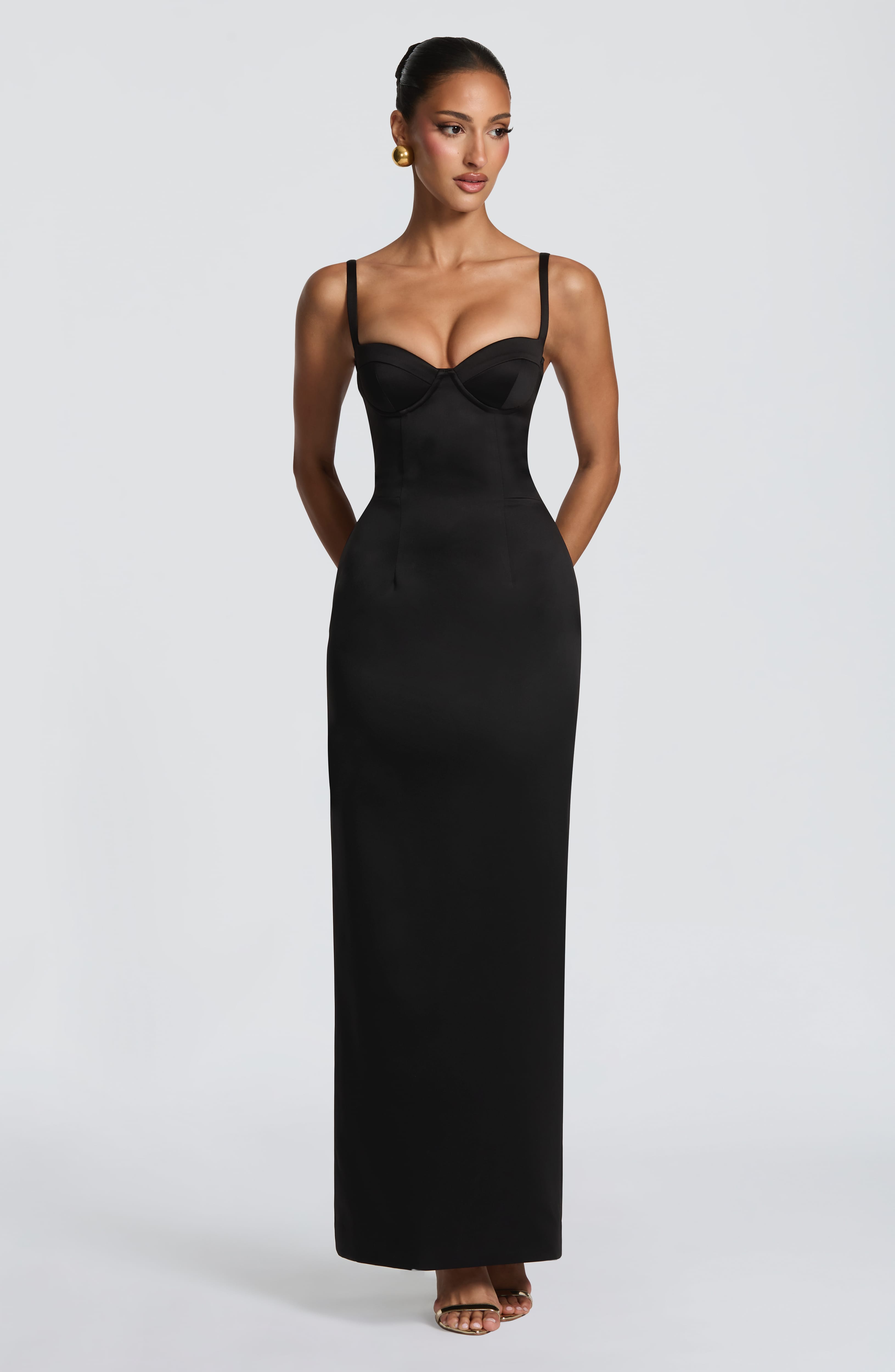Flourenne Benedetta Maxi Dress in Black
