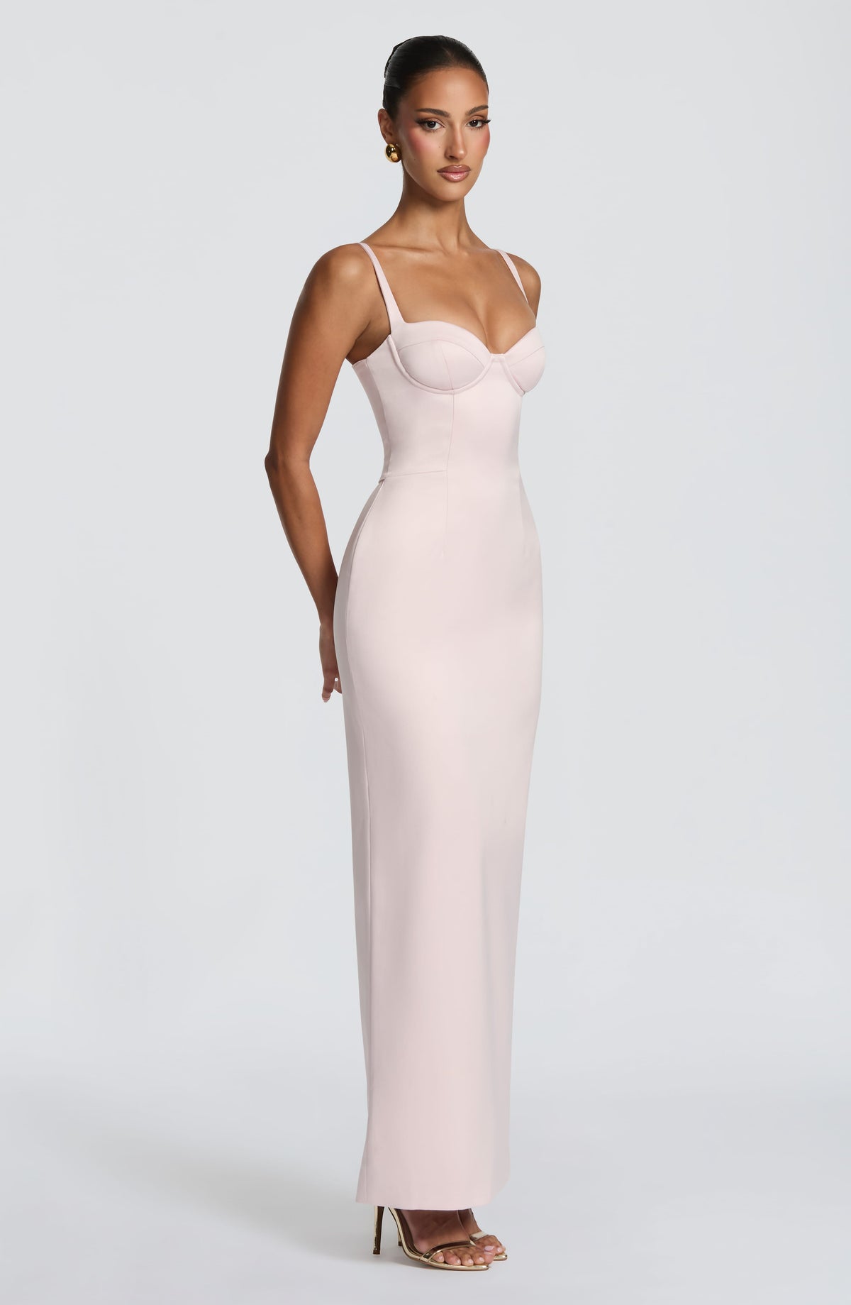 Flourenne Benedetta Maxi Dress in Blush