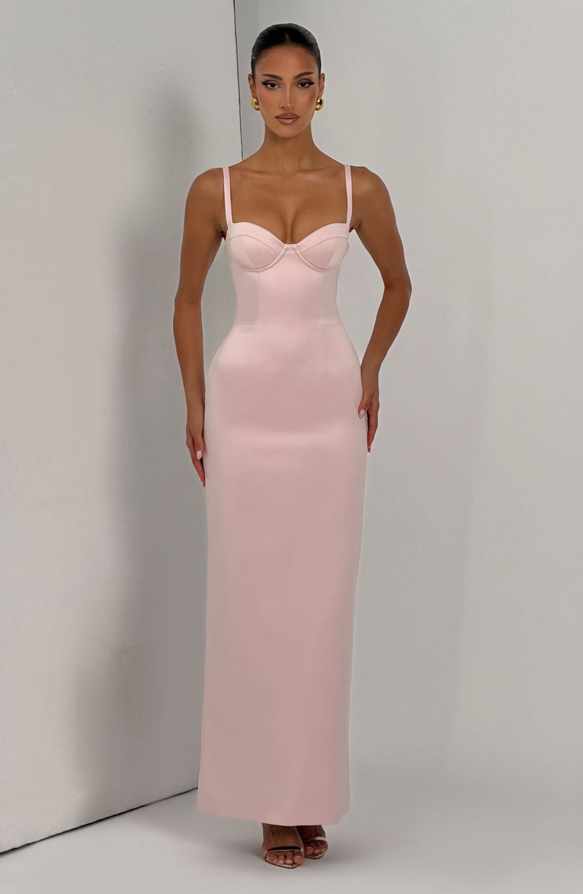 Flourenne Benedetta Maxi Dress in Blush