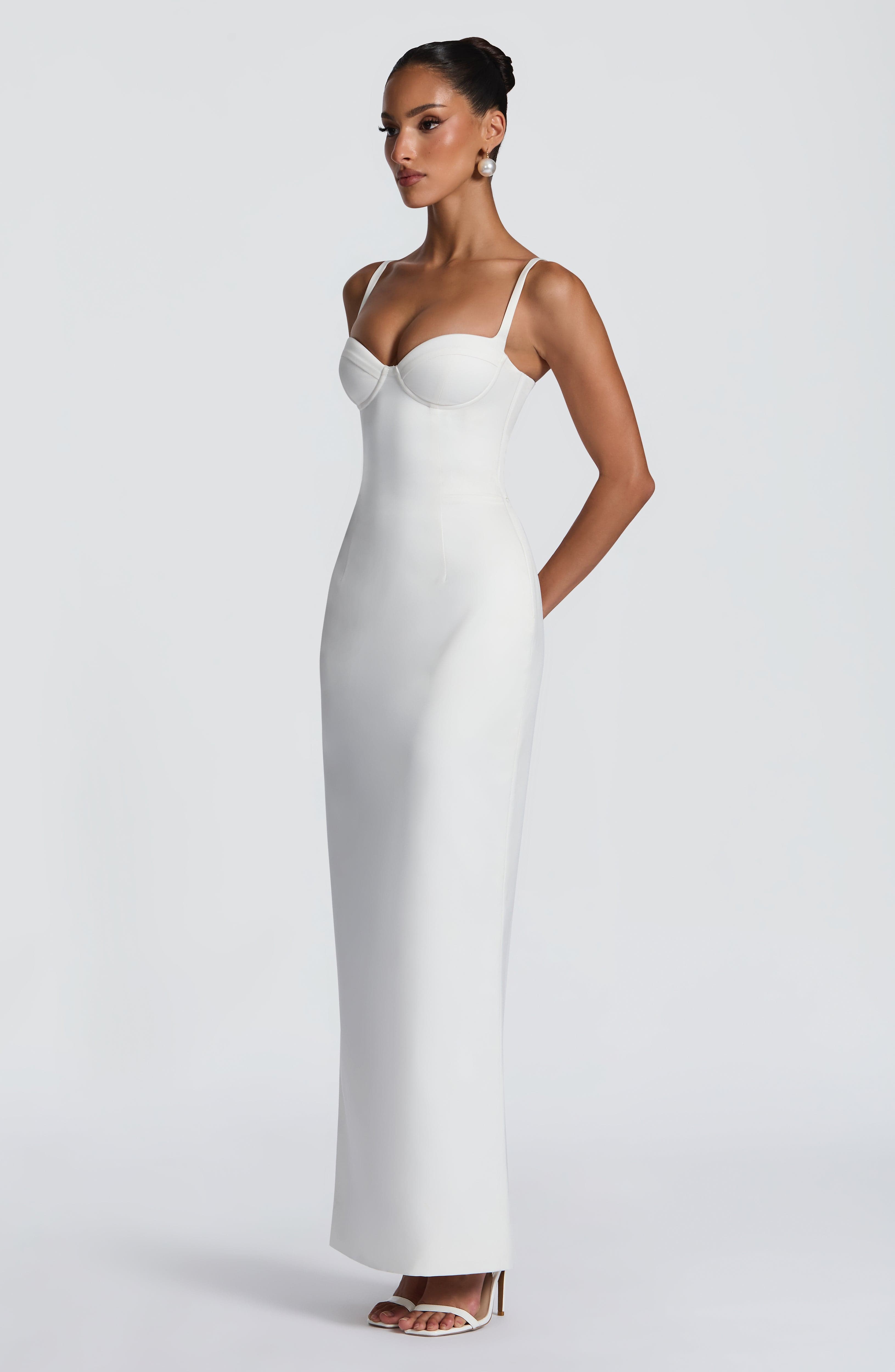 Flourenne Benedetta Maxi Dress in Ivory