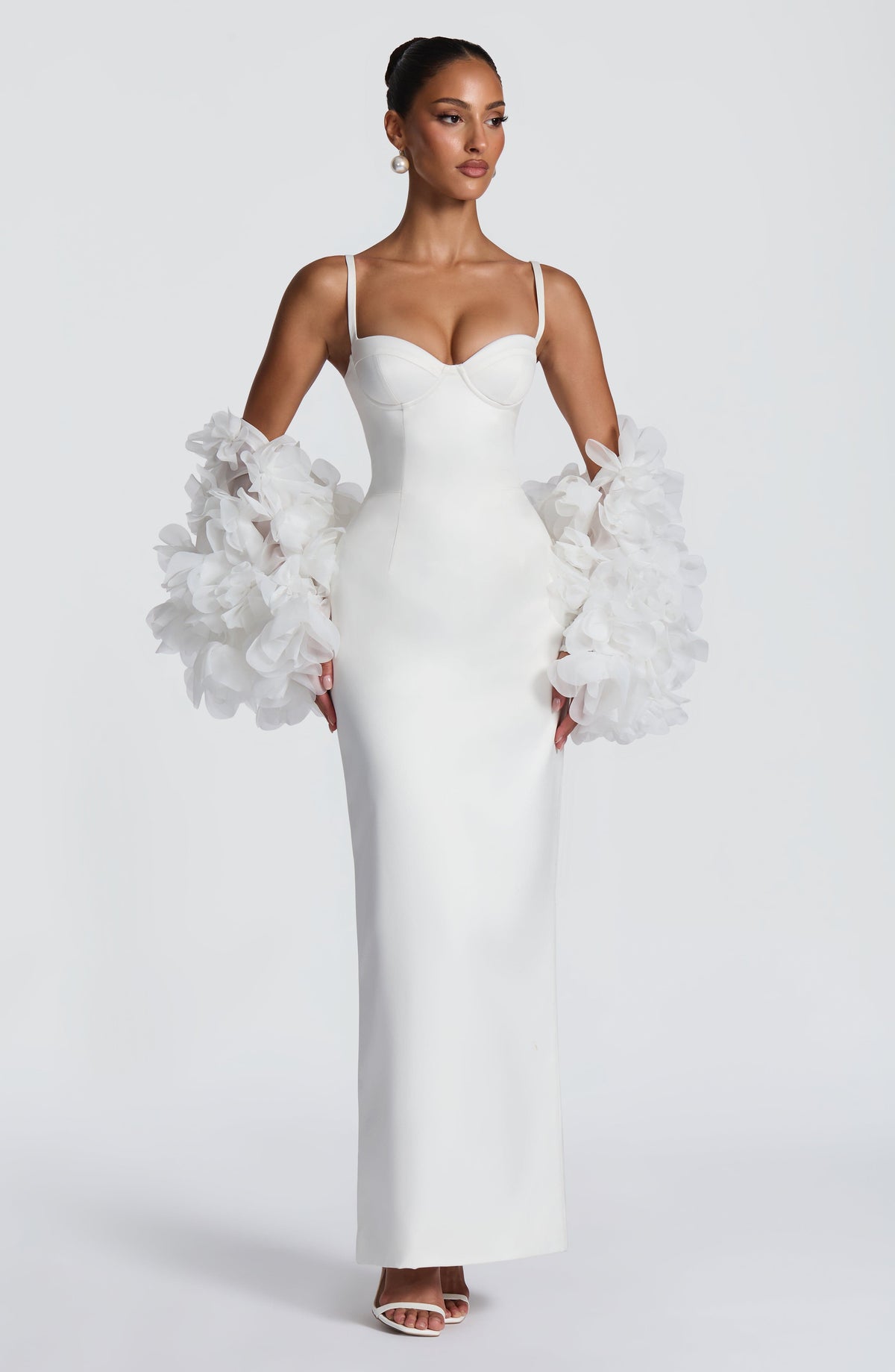 Flourenne Benedetta Maxi Dress in Ivory