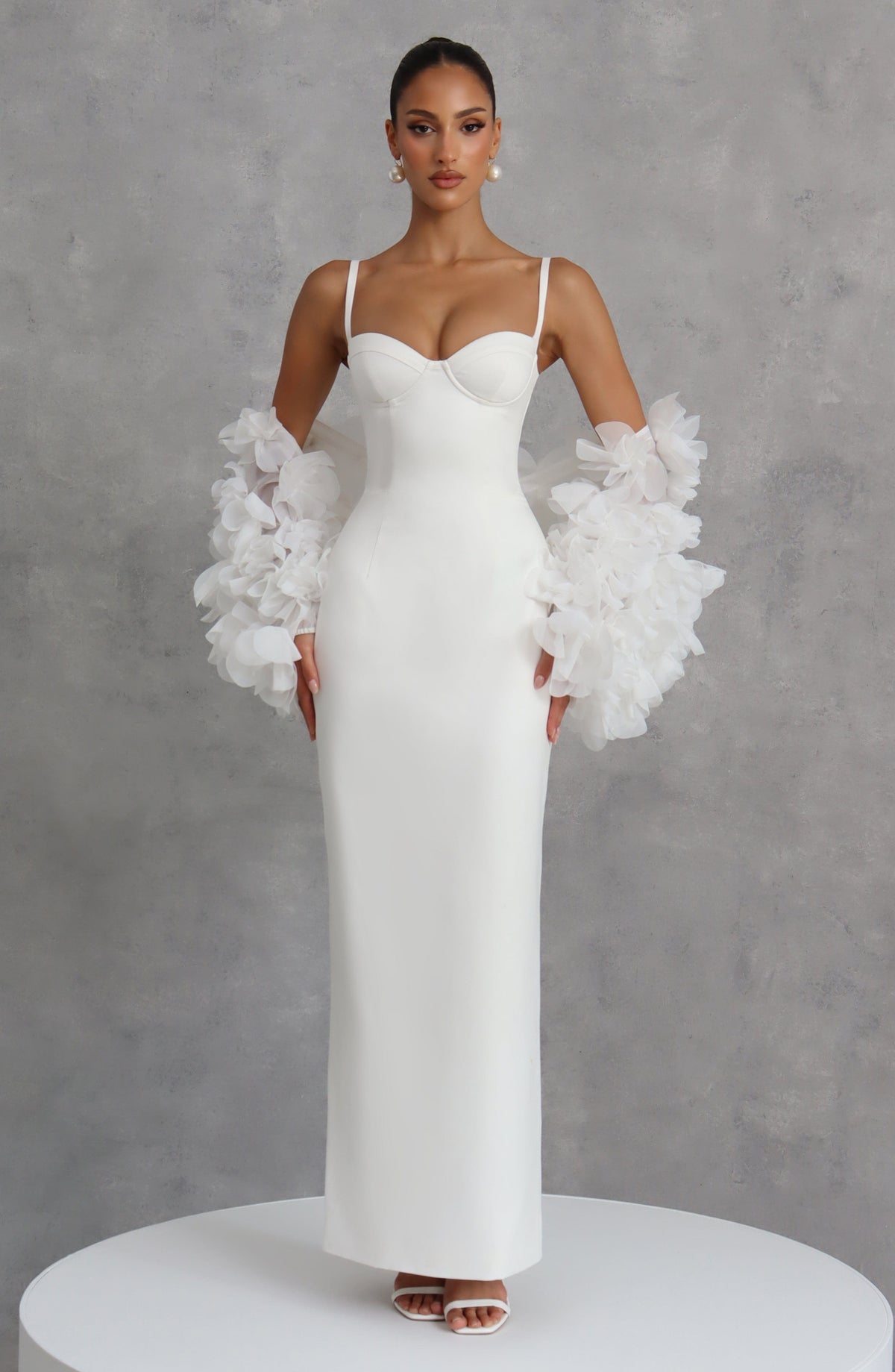 Flourenne Benedetta Maxi Dress in Ivory