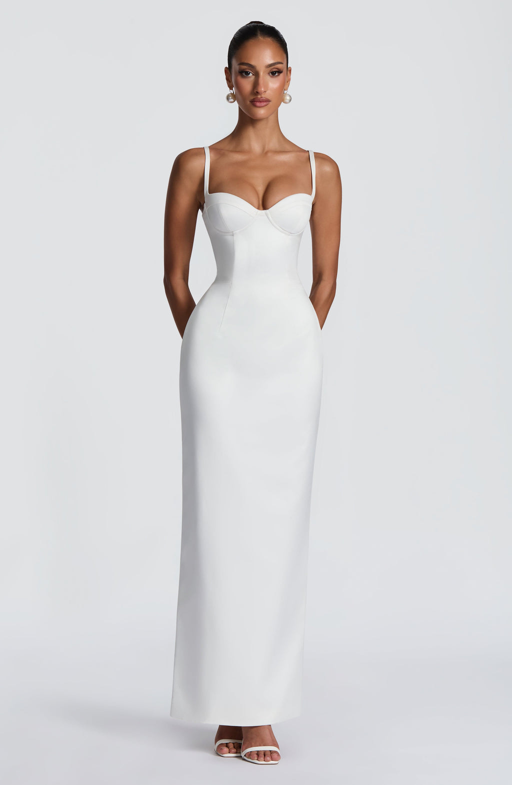 Flourenne Benedetta Maxi Dress in Ivory
