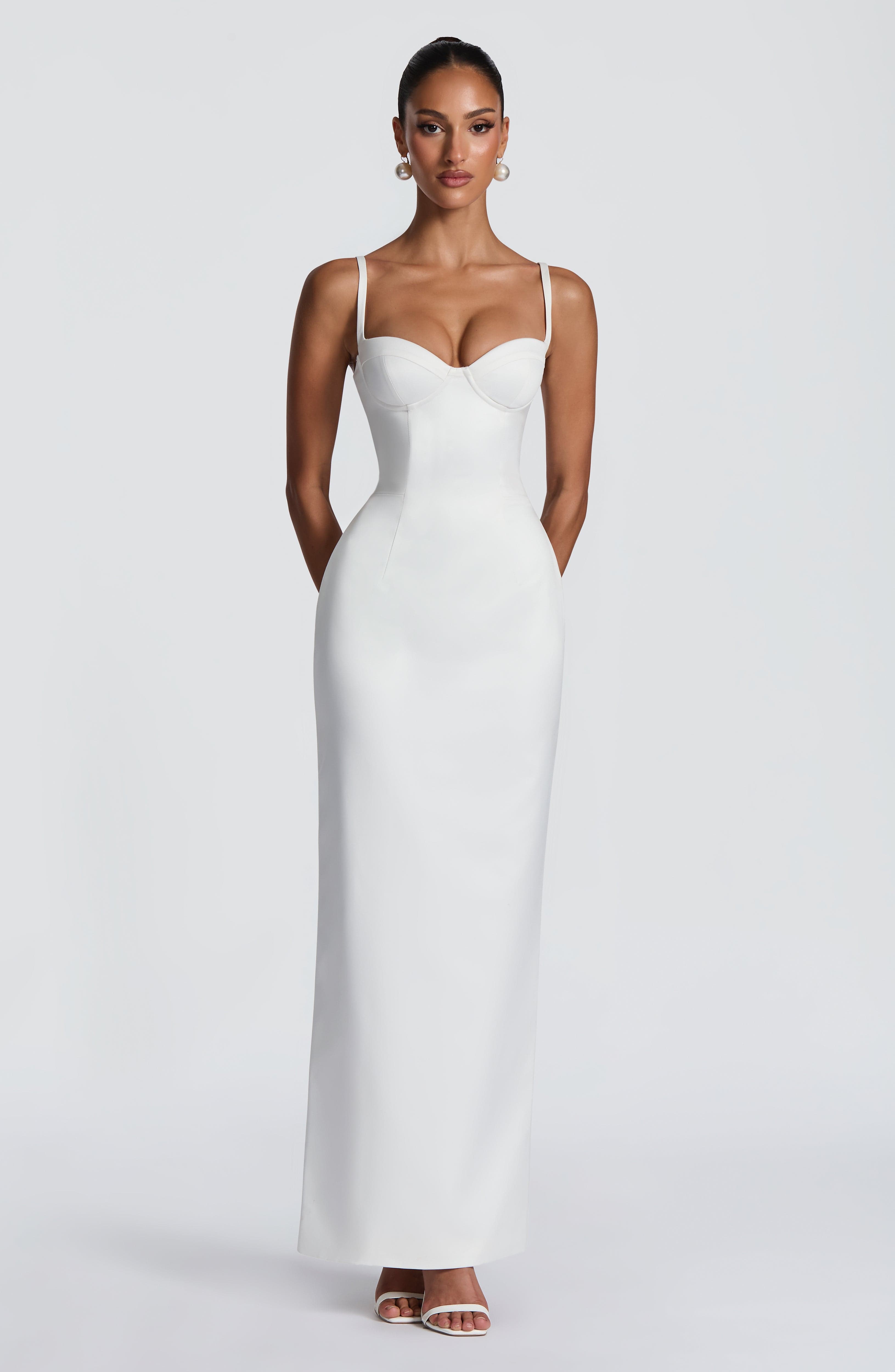 Flourenne Benedetta Maxi Dress in Ivory