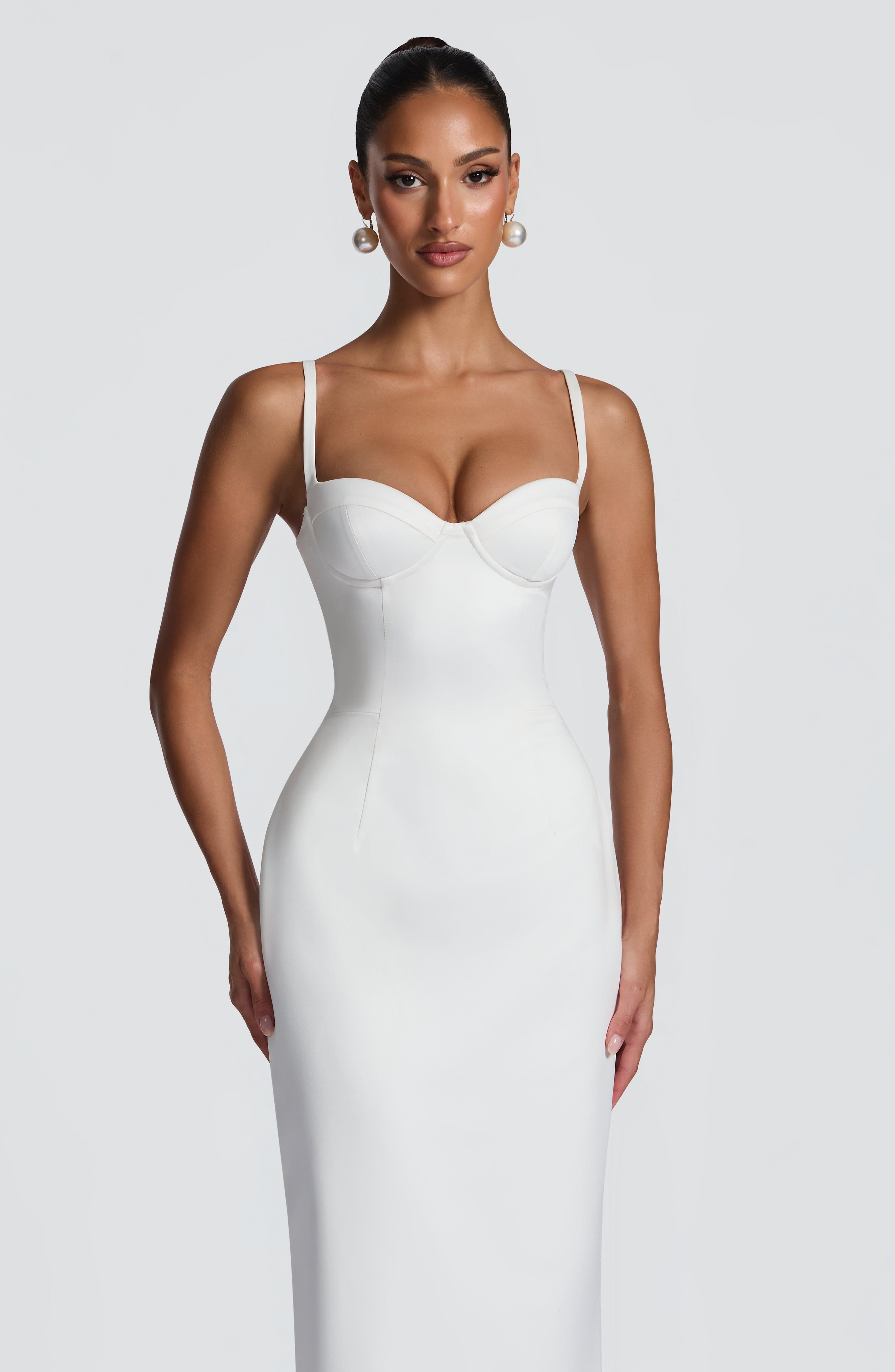 Flourenne Benedetta Maxi Dress in Ivory