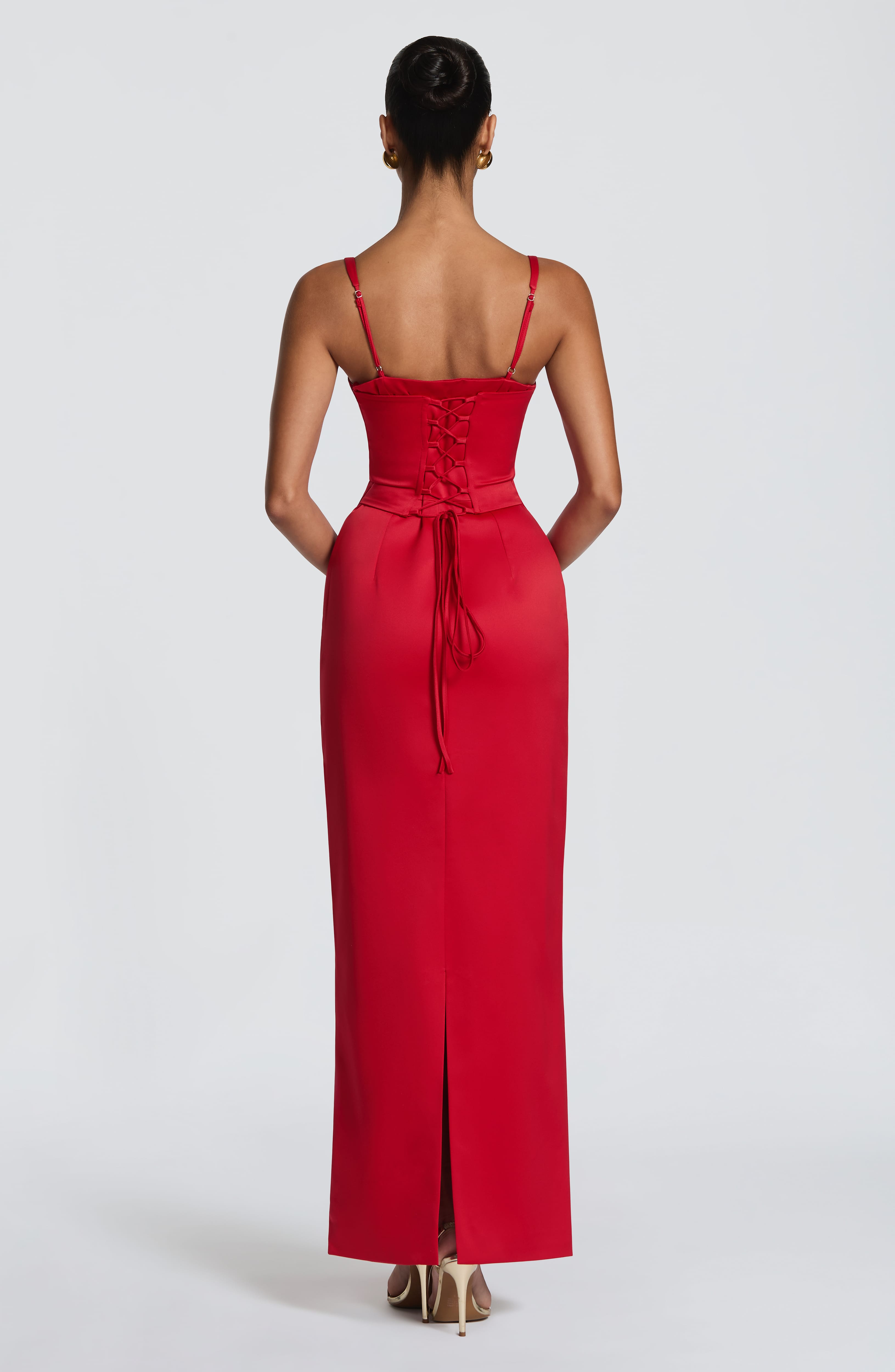 Flourenne Benedetta Maxi Dress in Red