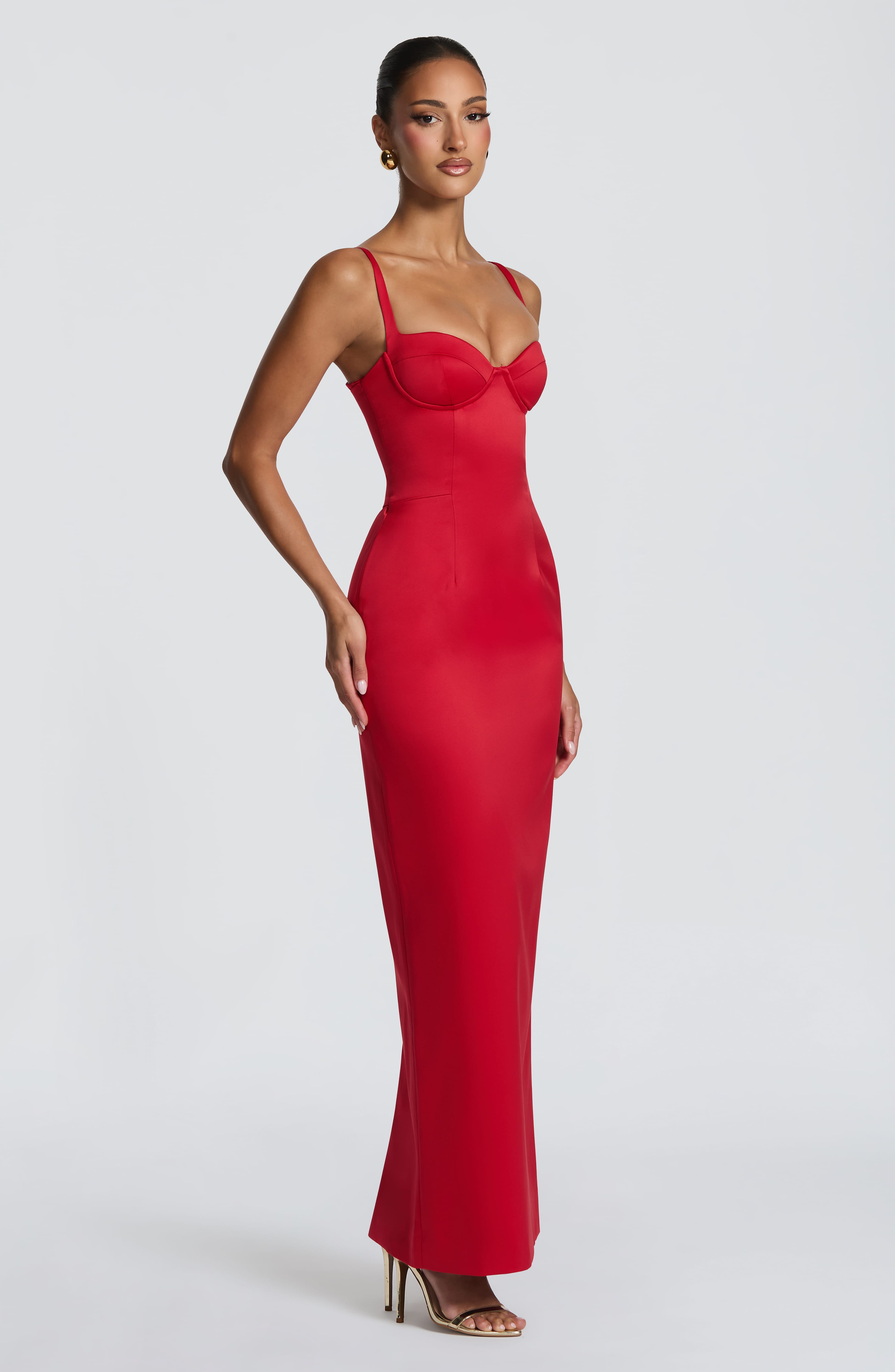 Flourenne Benedetta Maxi Dress in Red
