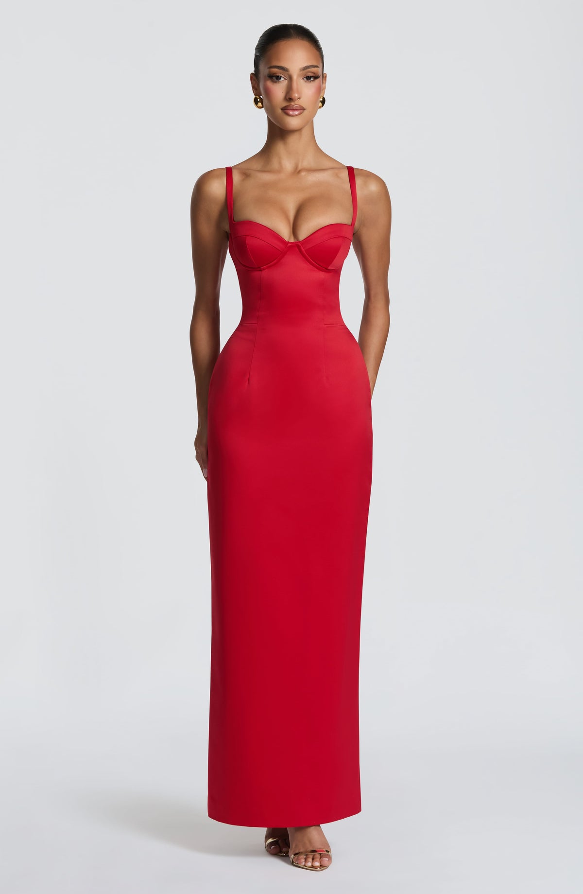 Flourenne Benedetta Maxi Dress in Red