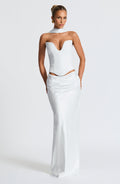 Flourenne Bernadine Maxi Skirt in Ivory