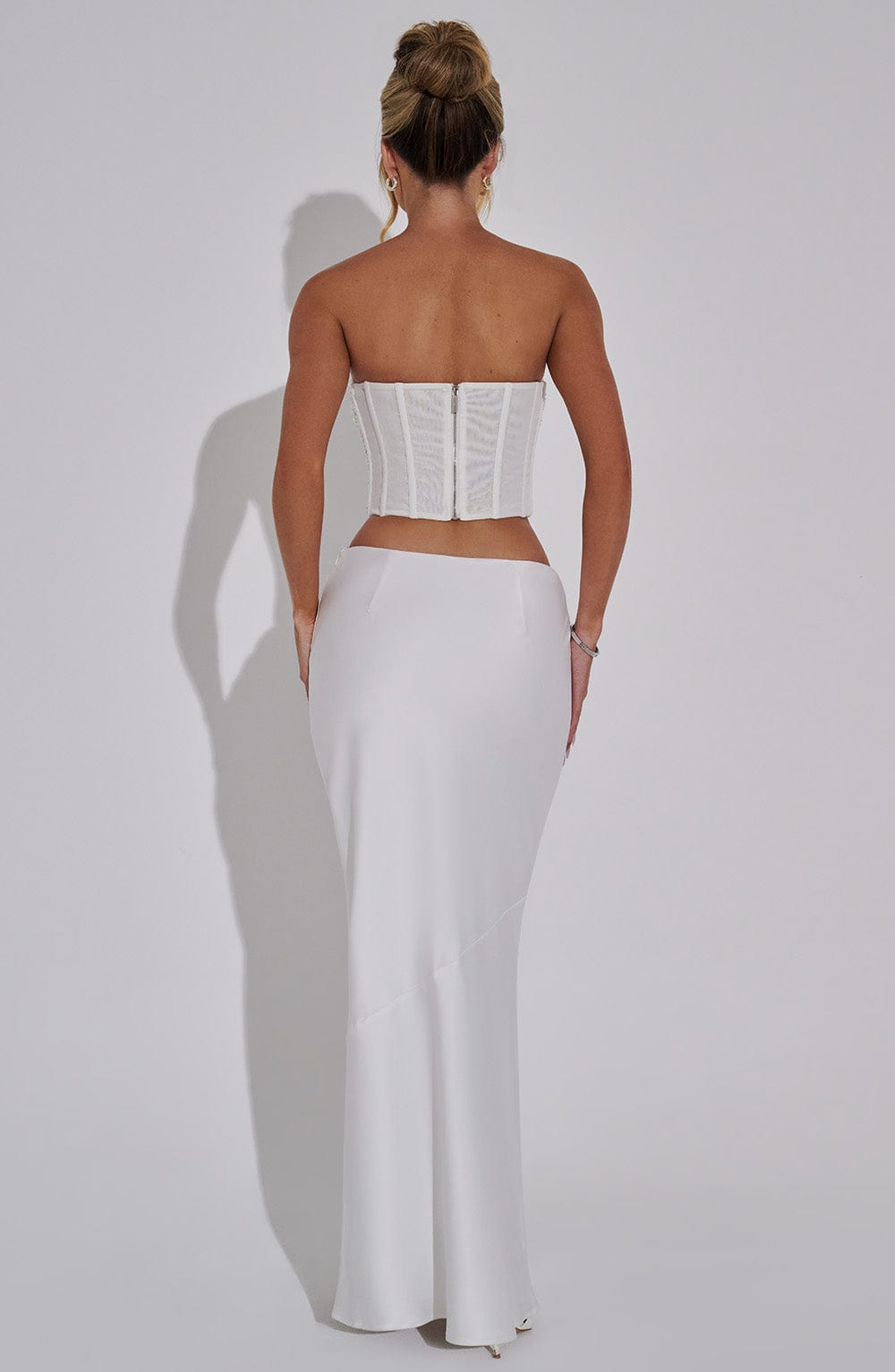Flourenne Bernadine Maxi Skirt in Ivory