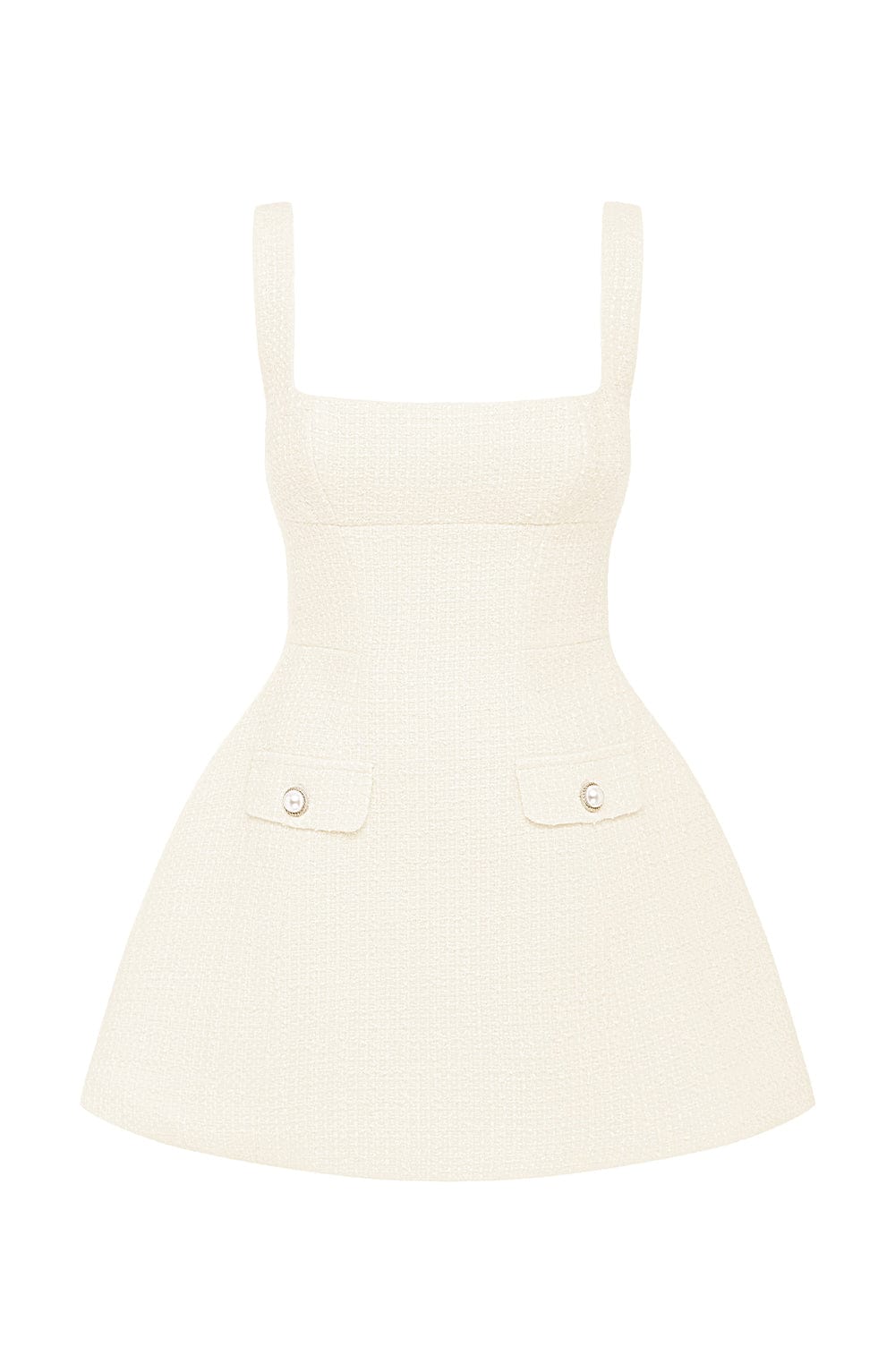Flourenne Bess Mini Dress in Ivory
