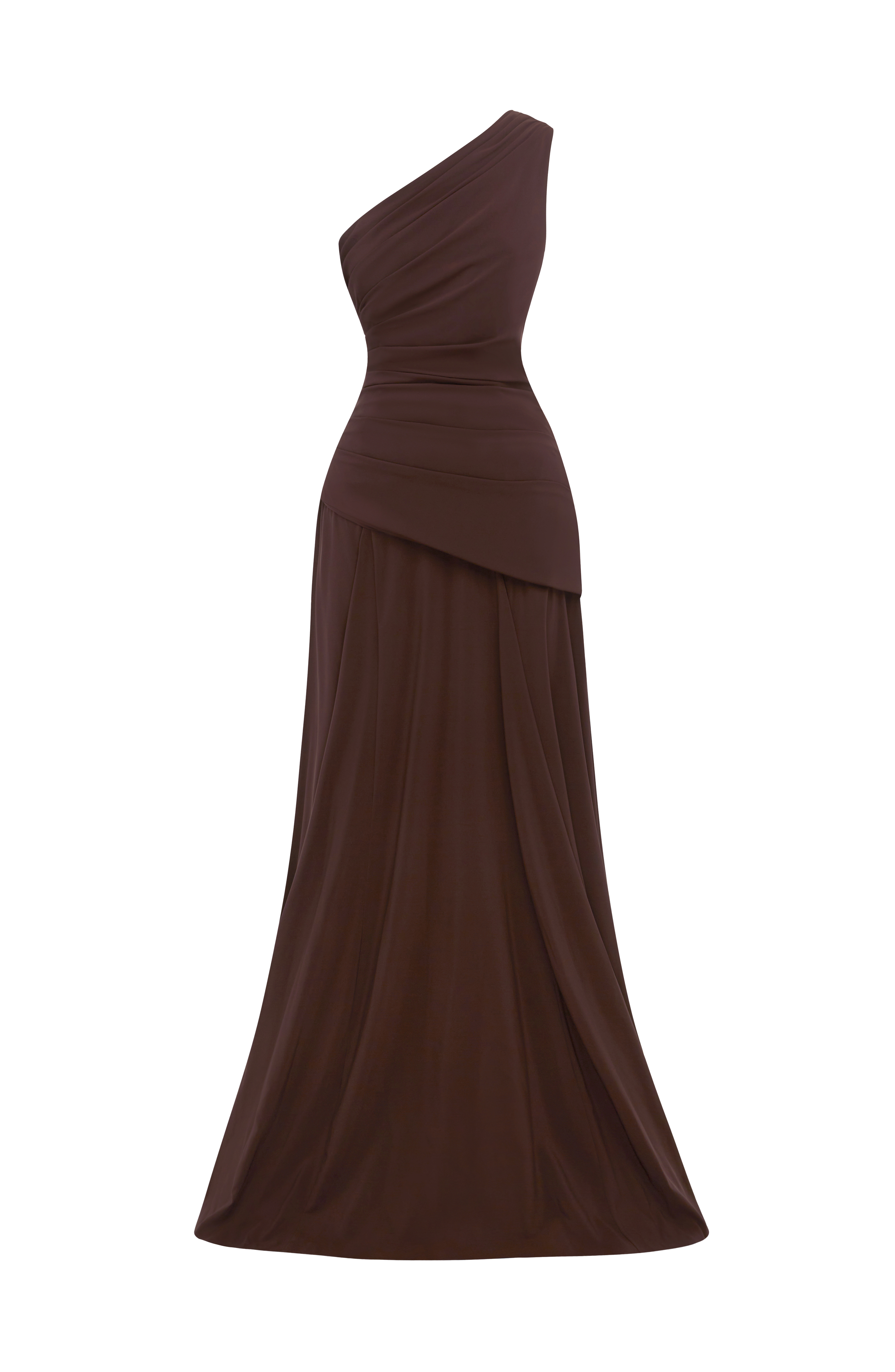 Flourenne Bianka Maxi Dress in Plum Brown