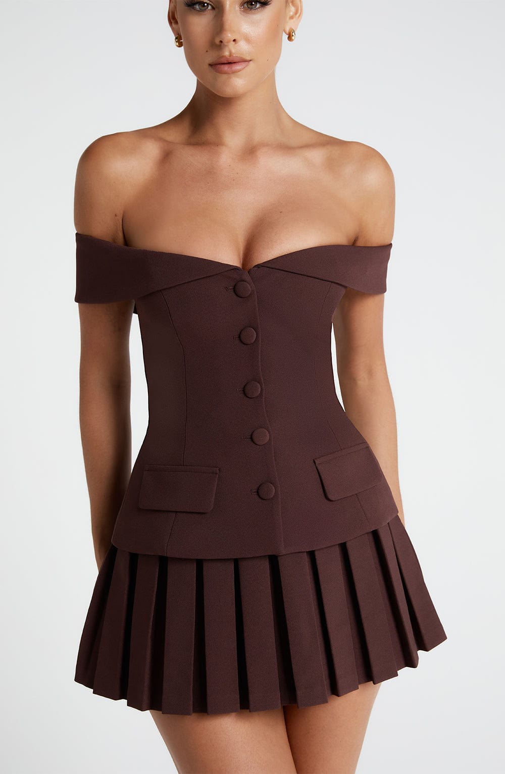 Flourenne Blakely Top in Plum Brown