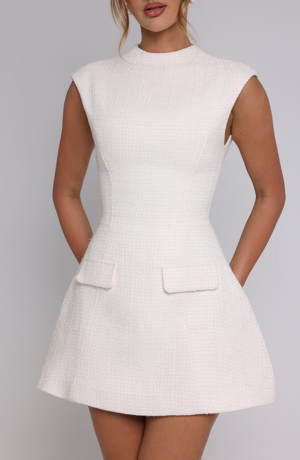 Flourenne Blakelyn Mini Dress in Ivory