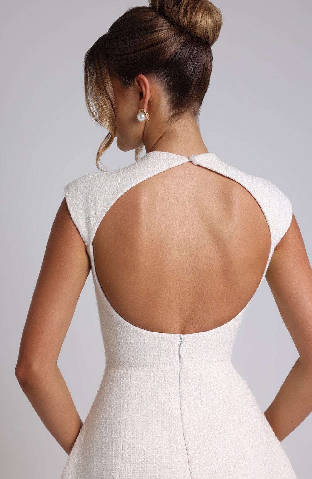 Flourenne Blakelyn Mini Dress in Ivory