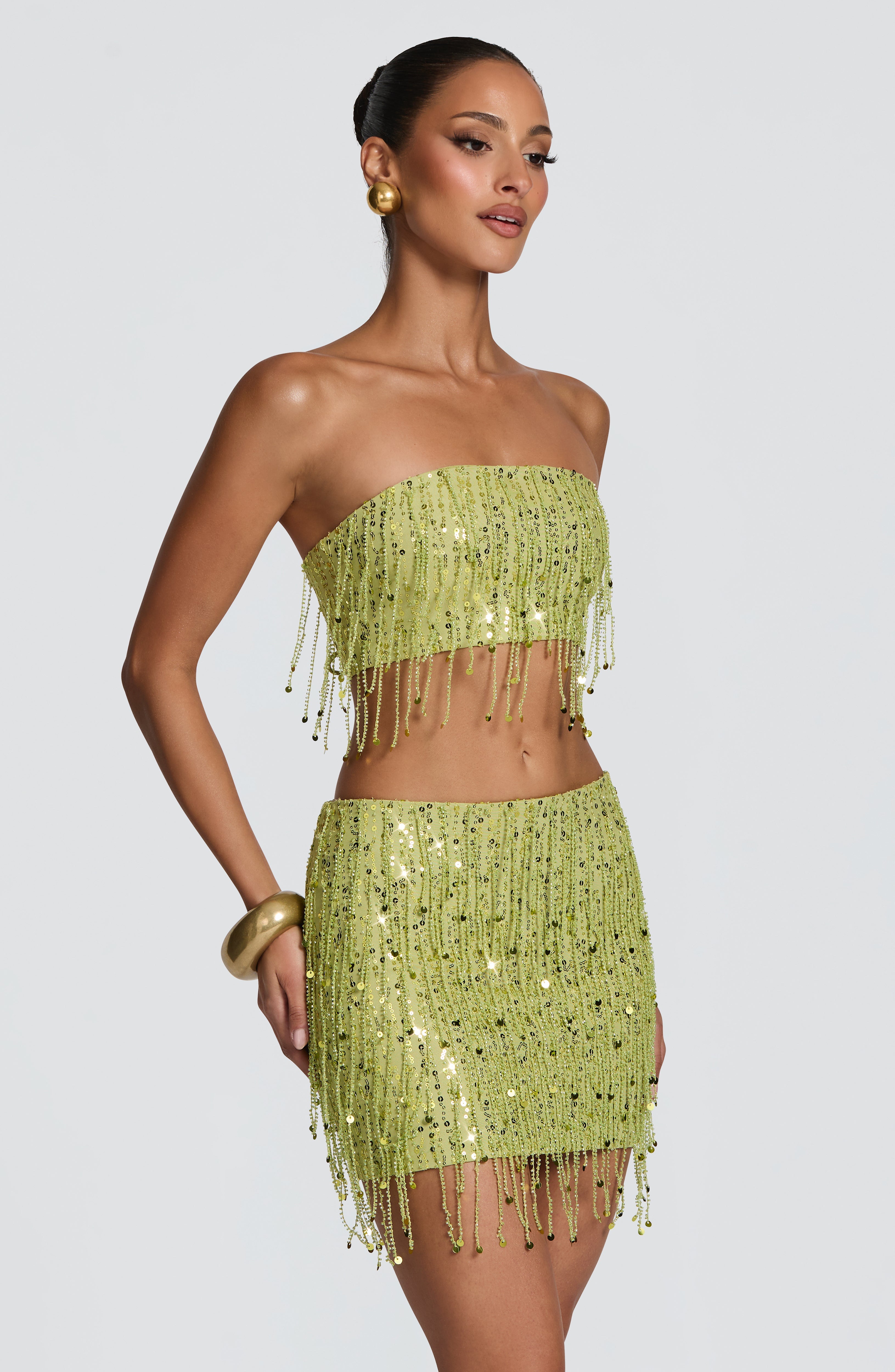 Flourenne Blayne Top in Olive