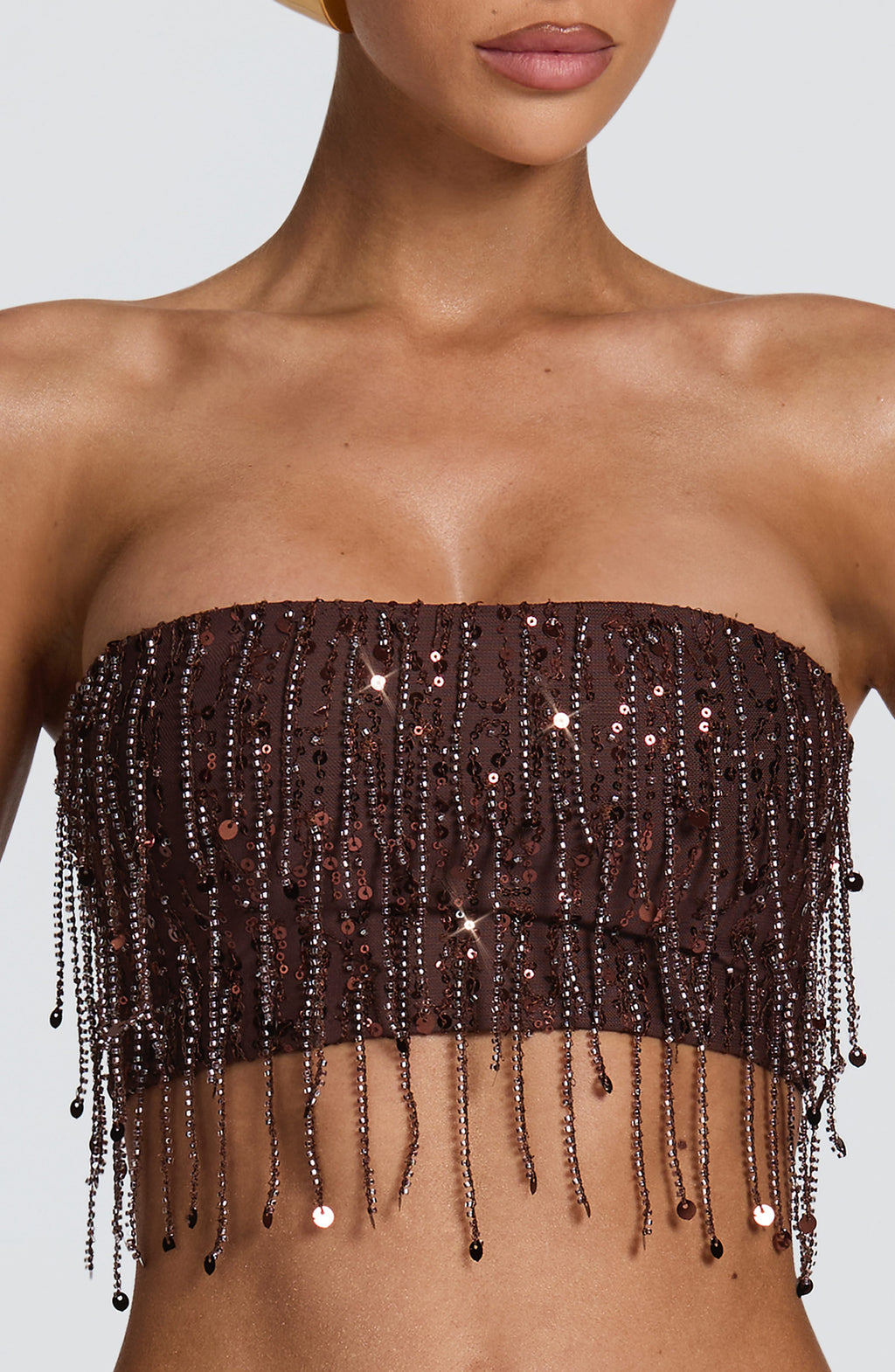 Flourenne Blayne Top in Plum Brown