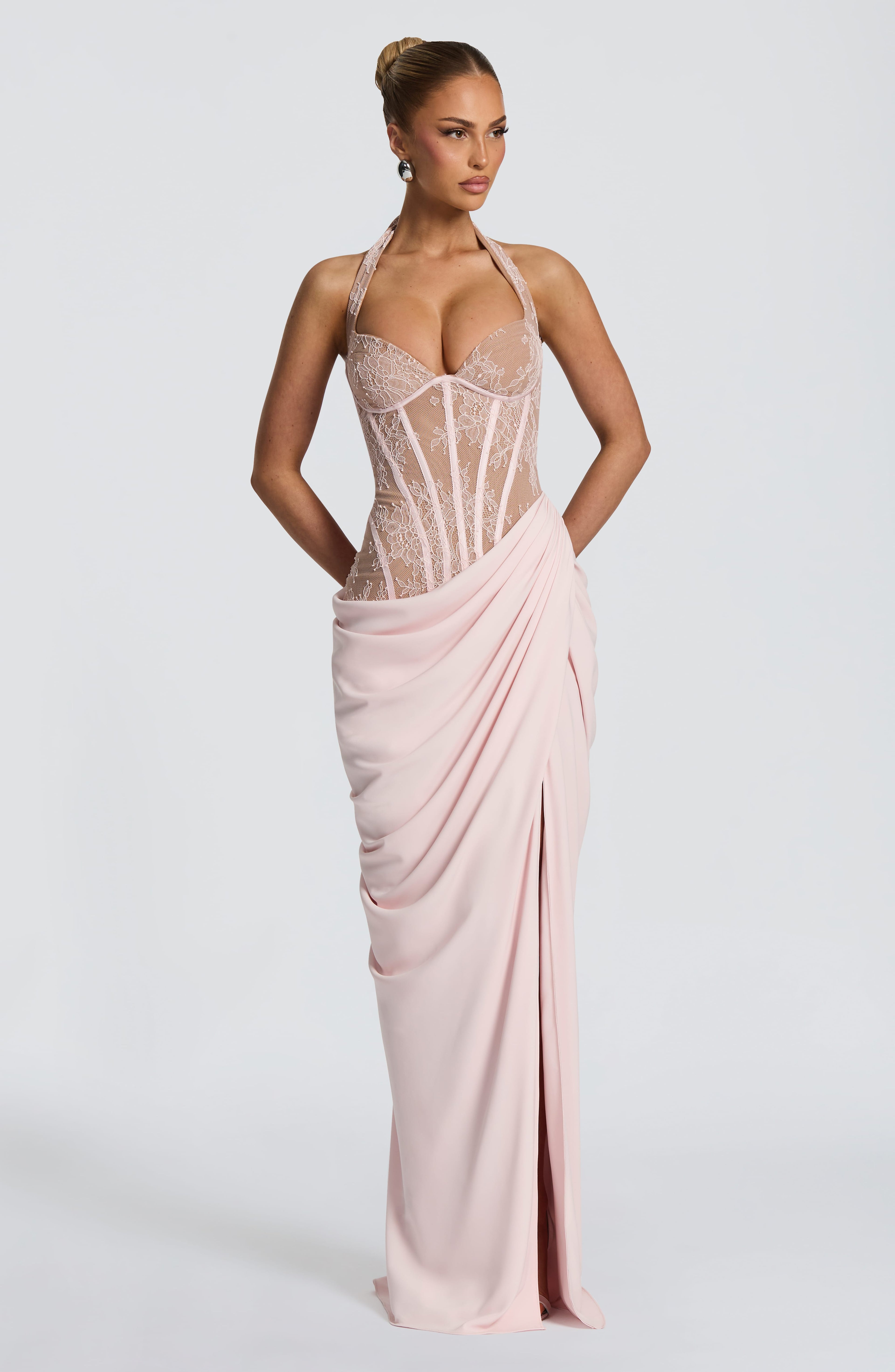 Flourenne Bonetta Maxi Dress in Blush
