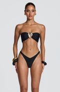 Flourenne Briella Bikini Bottom in Black