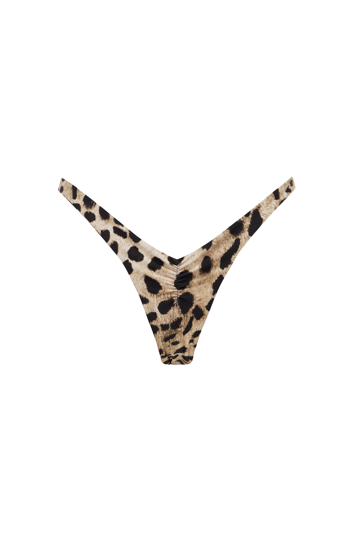 Flourenne Briella Bikini Bottom in Leopard Print