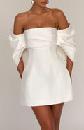 Flourenne Brielle Mini Dress in Ivory